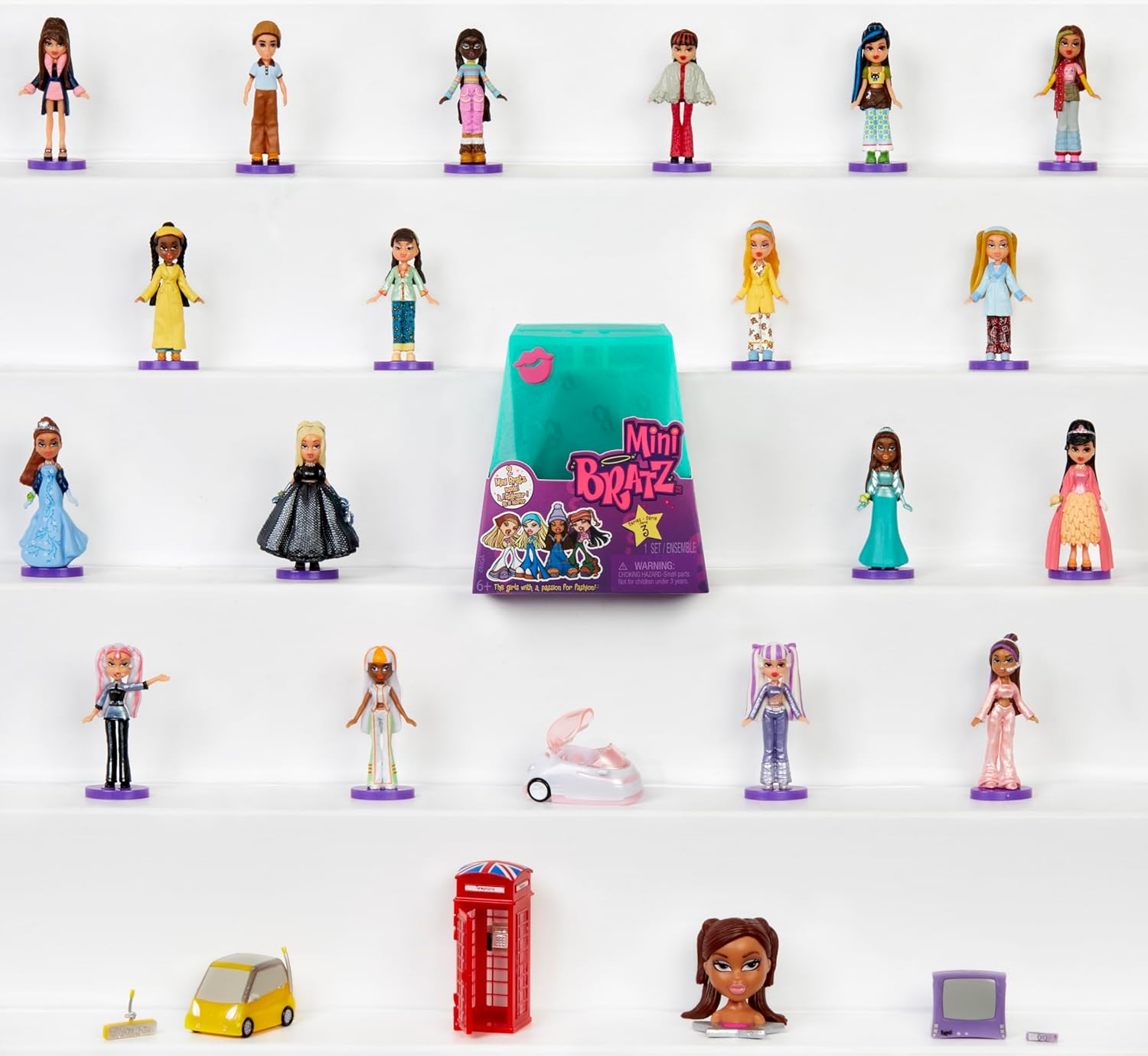 Bratz Mga'S Miniverse Mini Series 3 - Y2K Nostalgia - 2 Mini Pack - Blind Packaging Is Also a Display - Collectable Figures for Children and Collectors from 6 Years - Multicoloured image number 6
