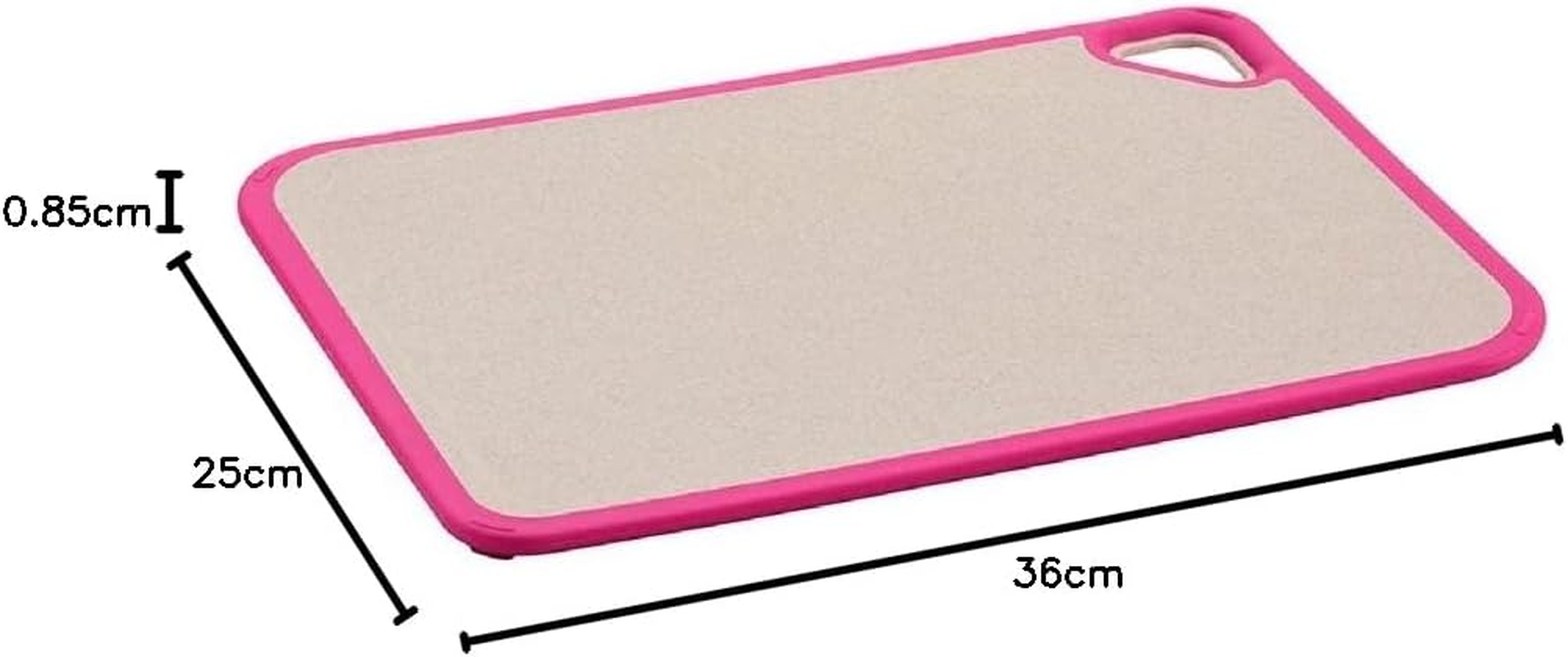 Wiltshire Staysharp Eco Non-Slip Wheat Fibre Chopping Board, Pink, 36 X 25 Cm image number 1