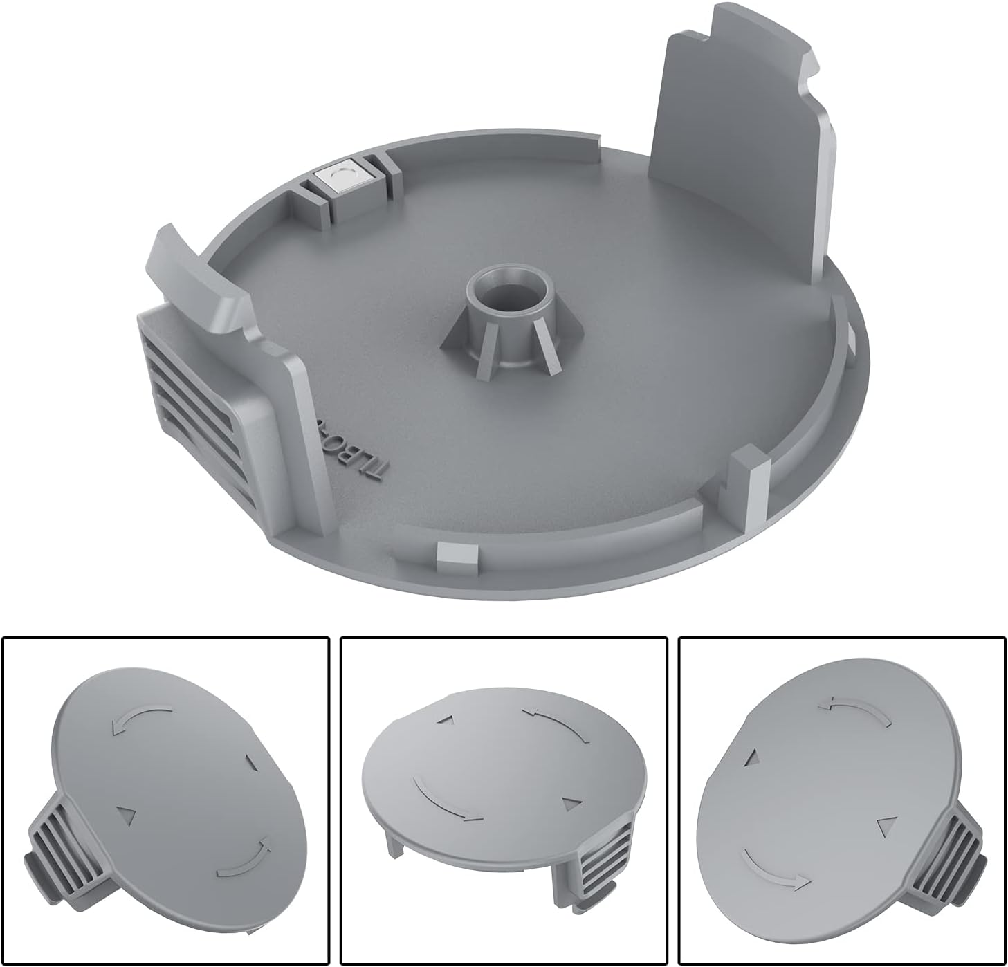 FUSHUI 3Pcs Replacement Spool Cover Caps, Trimmer Spool Caps Compatible with Bosch Universalgrasscut 18, Universal Grasscut 18V-26, Universal Grasscut 18V-260 image number 6