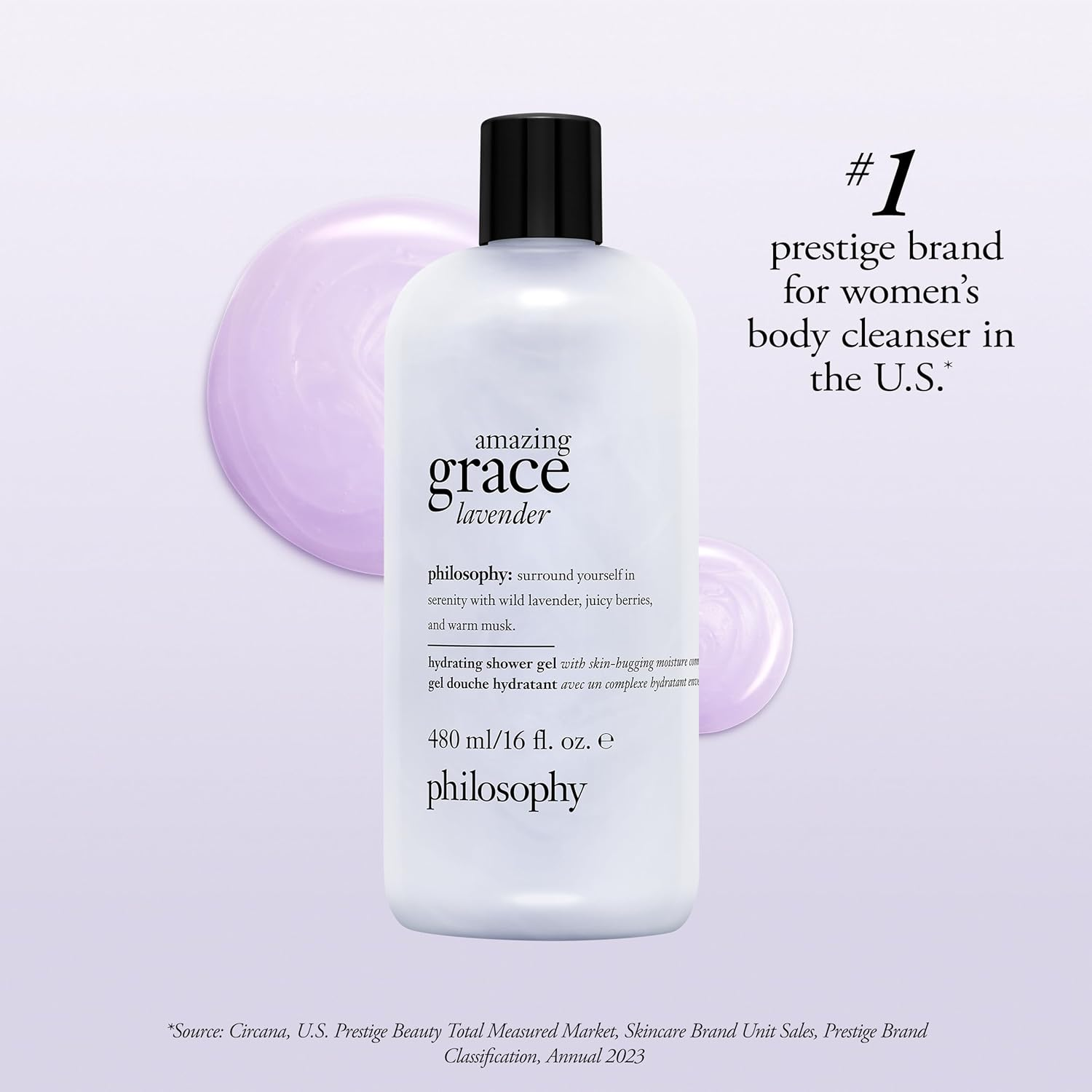 Amazing Grace Lavender Hydrating Shower Gel by Philosophy for Unisex - 16 Oz Shower Gel image number 1