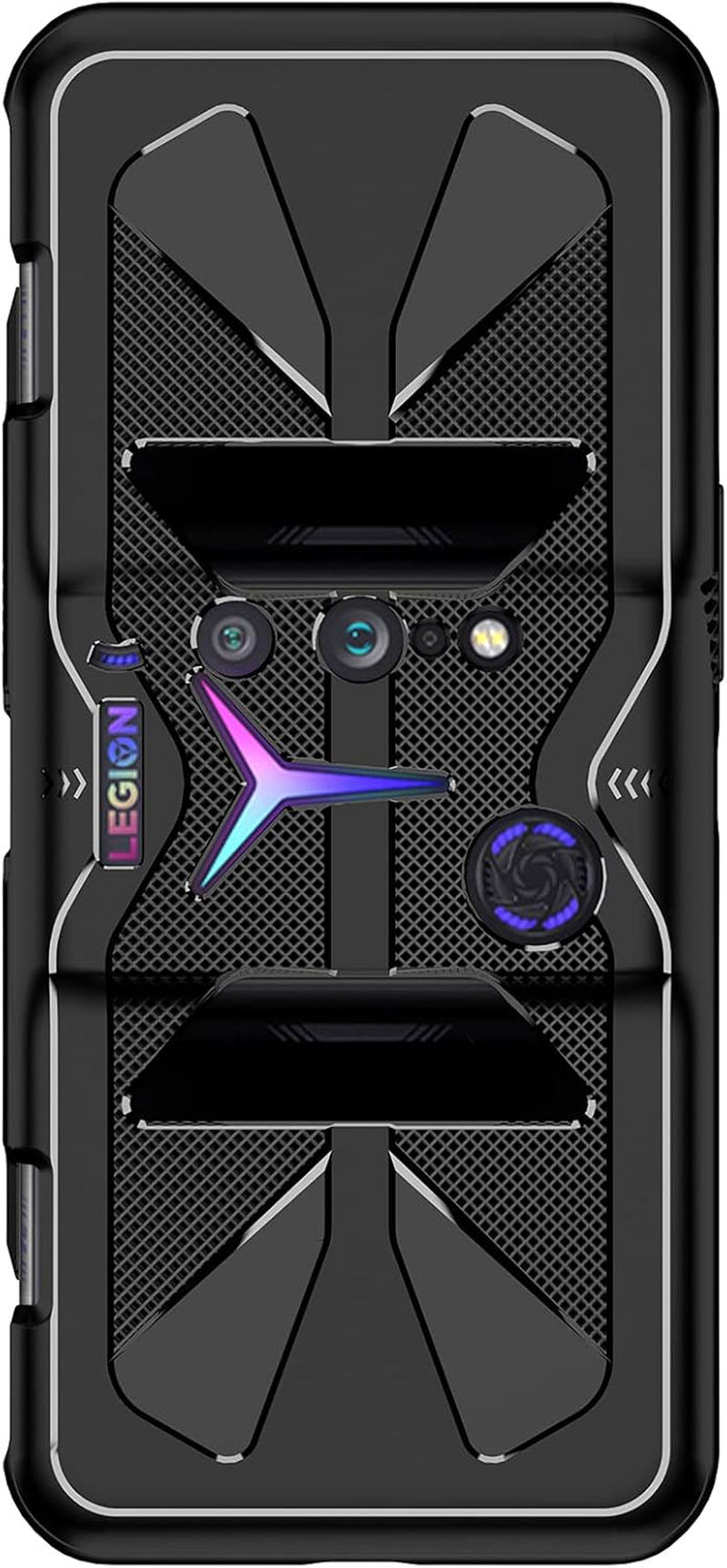 GIOPUEY Case for Lenovo Legion Duel 2, TPU Flexible Material Ultra-Thin Cover, Anti-Fingerprint Slim Fit Phone Case [Wear Resistant] [Slip-Resistant] - Black image number 2