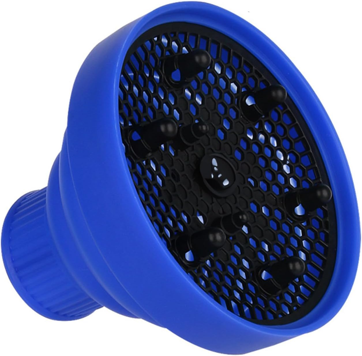 Namolit Collapsible Hair Dryer Diffuser Attachment Ionic Blow Dryer Quick Drying Portable Travel Folding Lightweight Silicone Diffuser Salon Hairstyling Accessory Blue image number 3