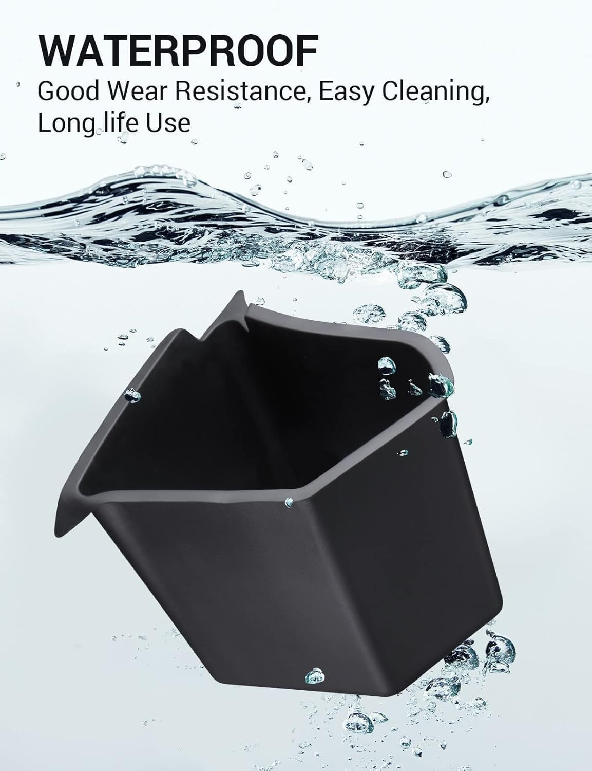 2022-2024 Tesla Model Y Trunk Organizer Waterproof Rear Trunk Storage Bins Side Box with Carpeted Lip Interior Accessories Set of 2 for Model Y 5-Seater BOOT BAGS (Newest Version) image number 1