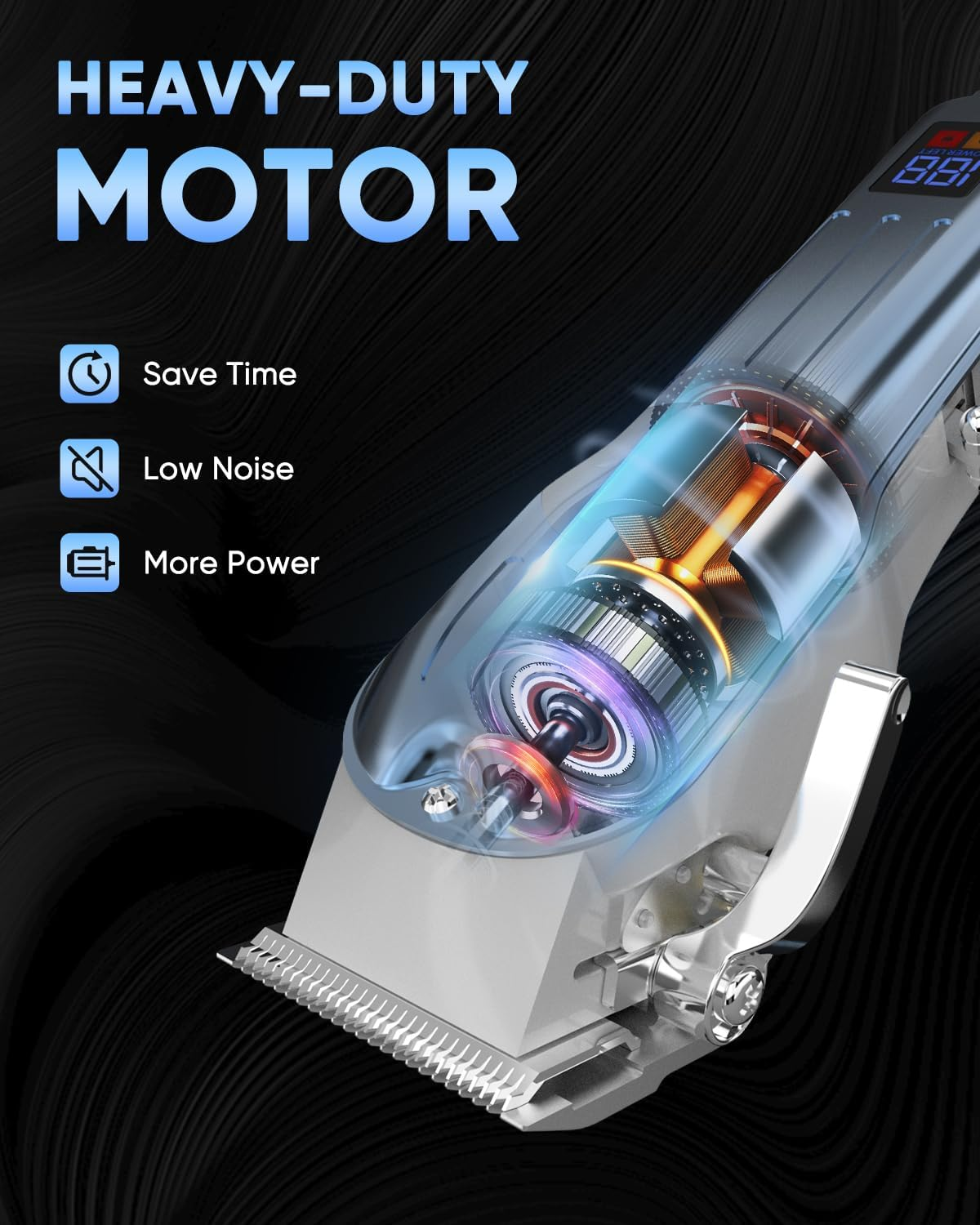 Professional Hair Clippers for Men Cordless Clippers and Trimmers Grooming Set Hair Clipper Hair Trimmer Barber Clippers Haircut Machine for Family image number 1