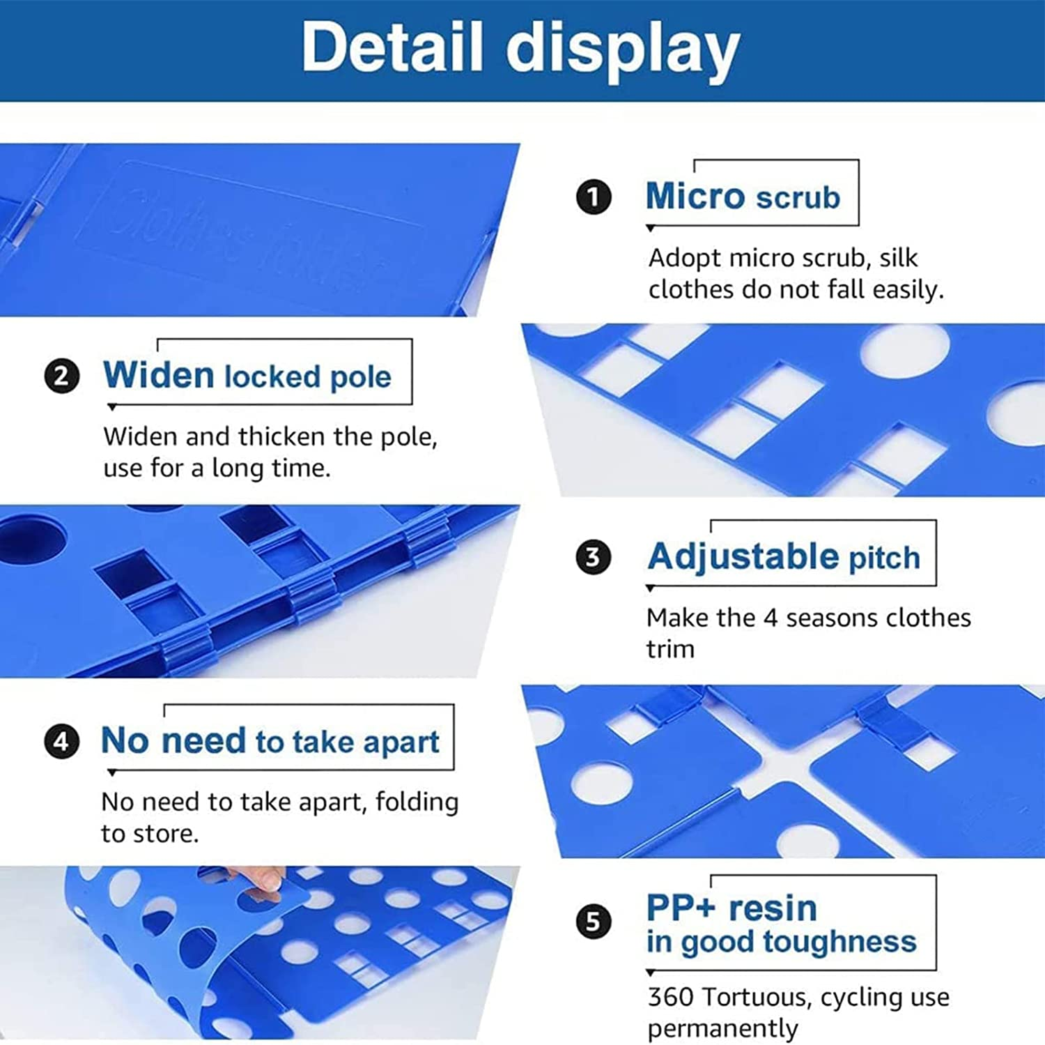 2 PCS Clothes Folding Board for Kid and Adult,T Shirt Folder Laundry Organizer Easy and Fast for Home Organization (B) image number 4