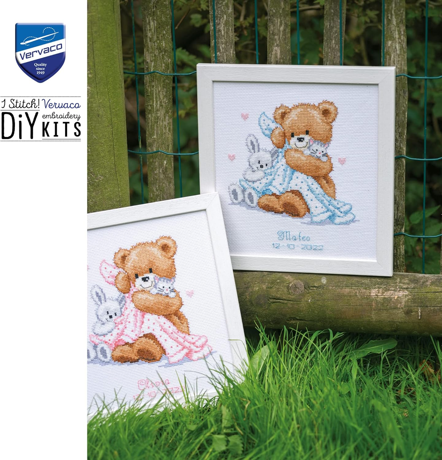 Vervaco Counted Cross Stitch Kit Bear with a Blanket PN-0011901 - Multiple Colours image number 3