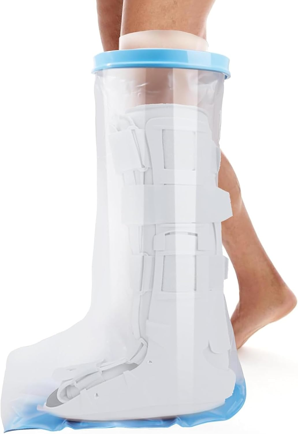 100% Waterproof Leg Cast Cover for Showering, Reusable Extra Large Leg Cast Protector, Cast Covers for Shower Leg, Cast Bag for Shower, Cast Cover for Showering Foot，With Non-Slip Bottom image number 3