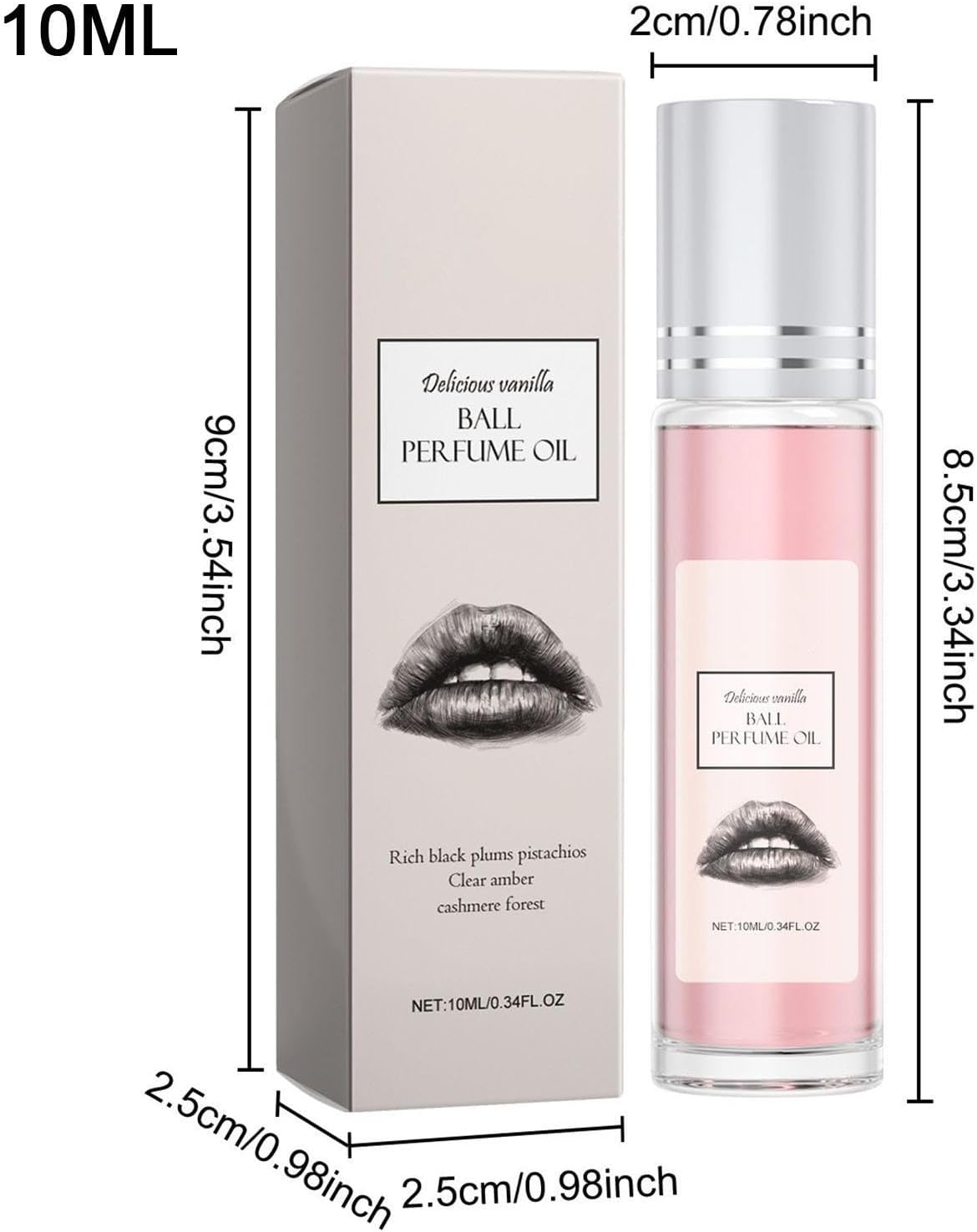 Imtrub Fragrance Oil Roll on - 10Ml Oil Body Perfume - Long-Lasting Oil Roll-On Fragrance, Refreshing Body Rollerball Perfume for Holiday Birthday image number 5