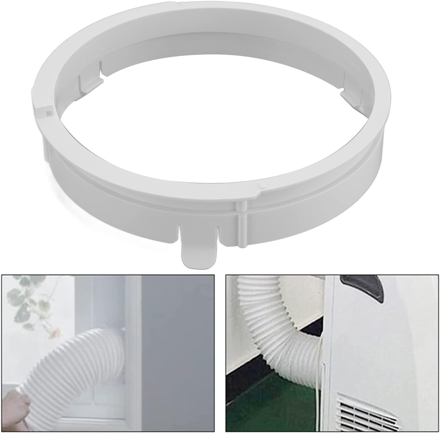 Portable AC Hose Connector,Abs Adjustable Exhaust Duct Interface for Midea 1.5P Mobile Air Conditioner KYR 35 image number 1