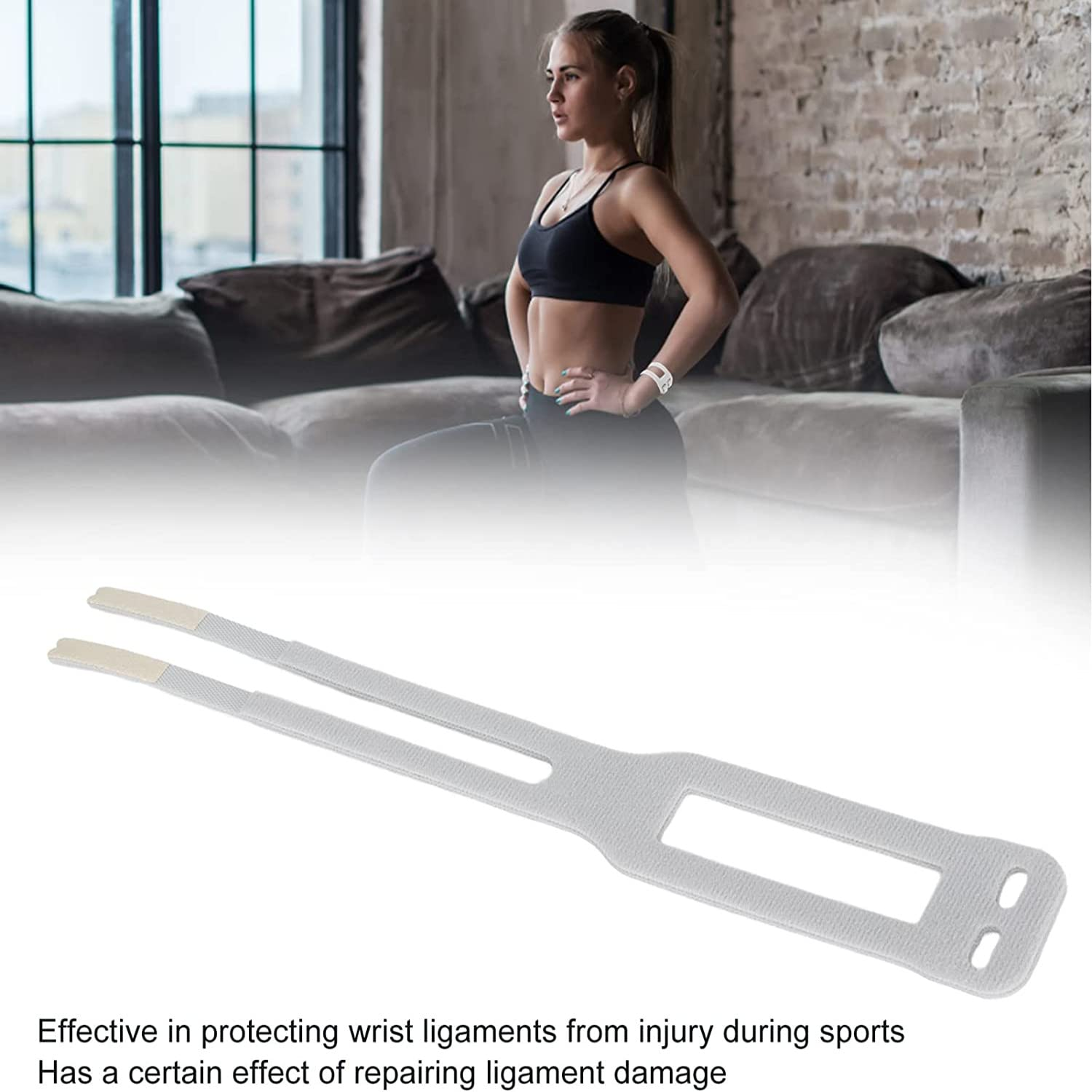 2 Pcs TFCC Wrist Brace, Left and Right Wrists for Weight Bearing Strain Sport Wrist Pain Relief, Adjustable Wrist for TFCC Tear, Ulnar Sided Wrist Pain, One Size Fits Most (Grey) - Grey image number 6