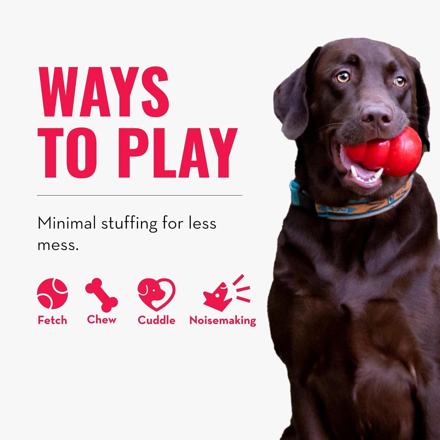 KONG - Wild Knots Bear - Internal Knotted Ropes and Minimal Stuffing for Less Mess (Assorted Colours) - for X-Large Dogs image number 6