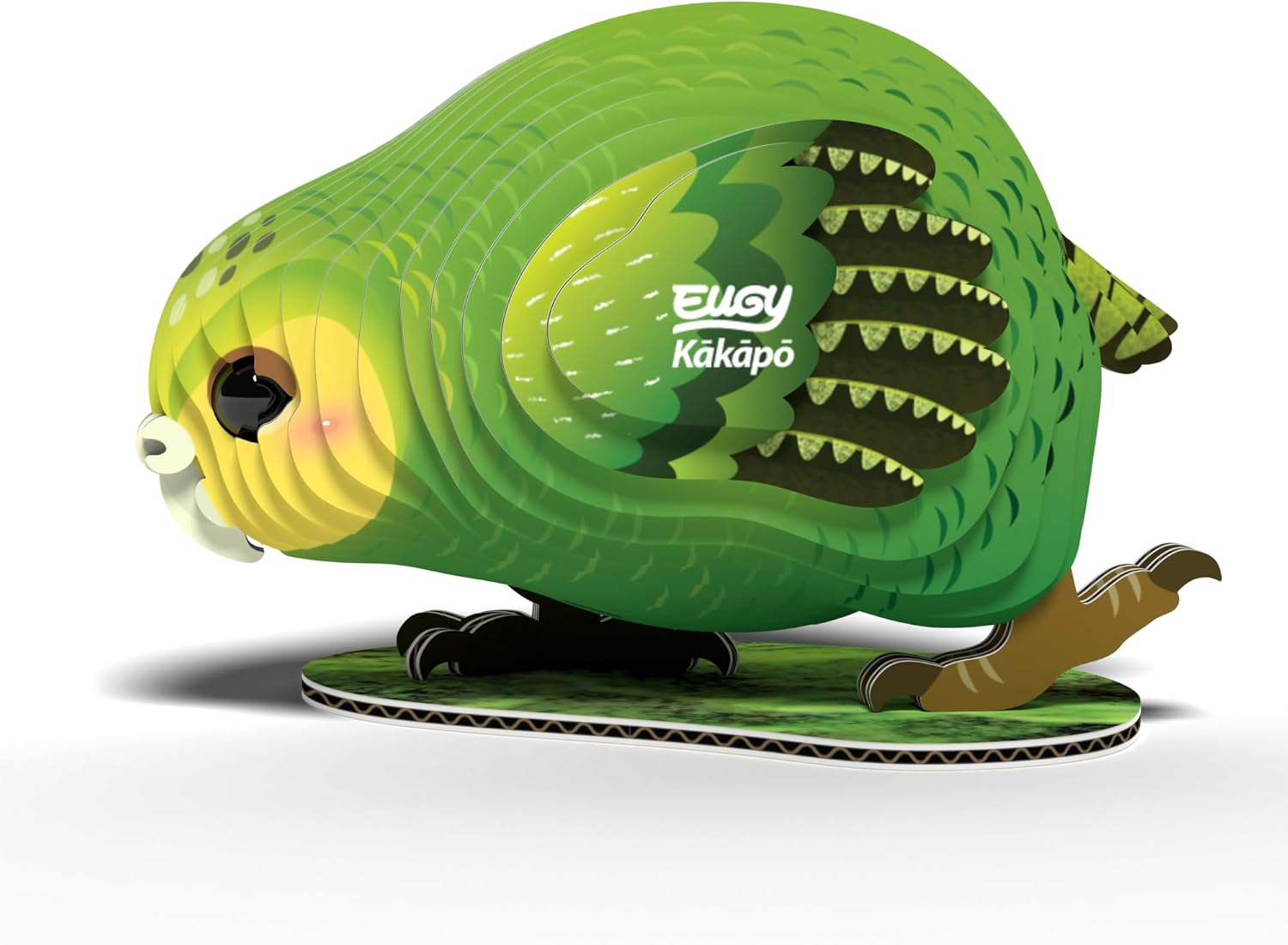 EUGY 099 Kakapo 3D Puzzle - 27 Piece Eco-Friendly Educational Toy Puzzle for Boys, Girls & Kids Ages 6+ image number 5