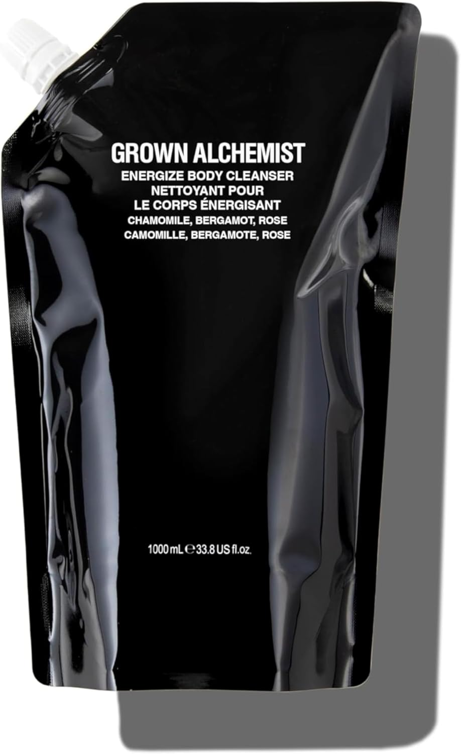 Grown Alchemist Energize Body Cleanser Refill Pouch. Chamomile, Bergamot & Rose Body Cleanser. Gentle Body Wash. Hydrates & Cleanses Skin, 1 Litre