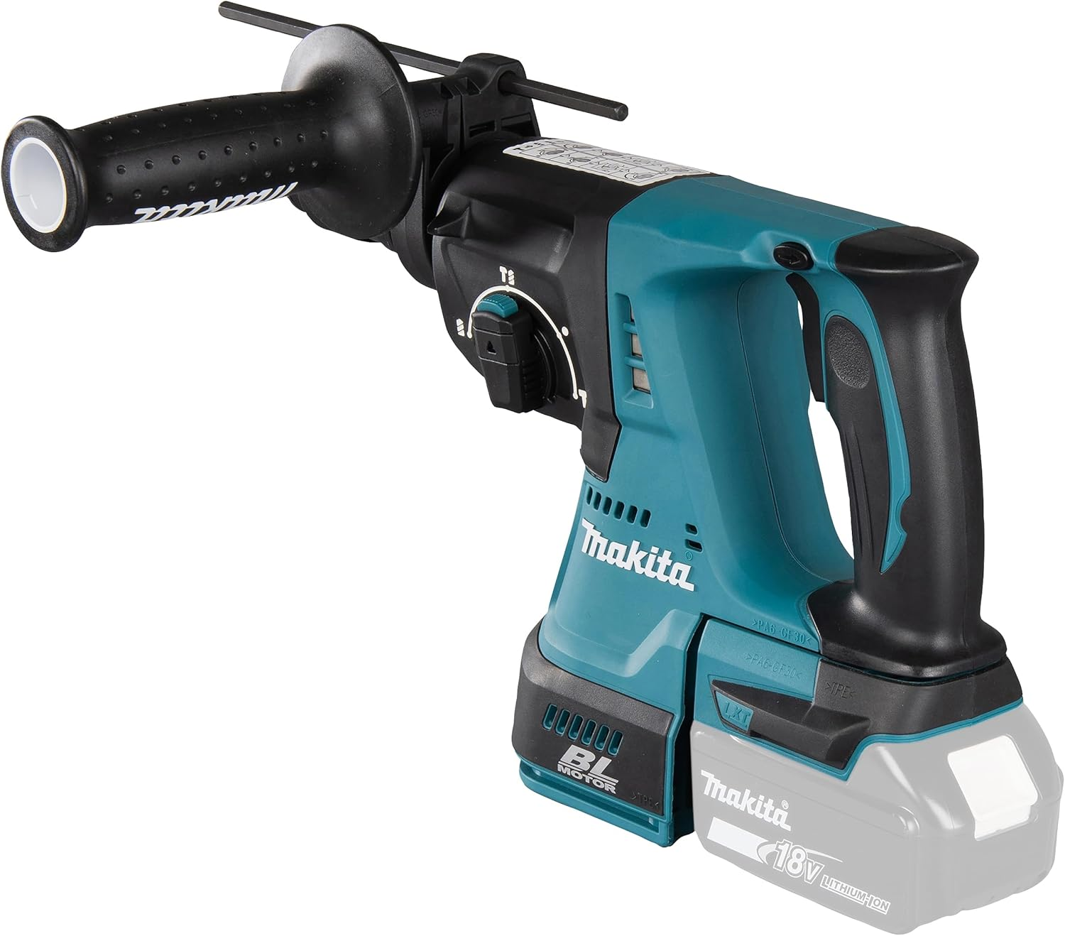 Makita DHR243Z 18V Mobile Brushless 24 Mm SDS plus Rotary Hammer image number 2