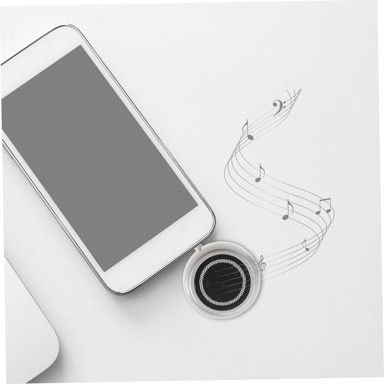 HOMSFOU Mini Speaker for Mobile Phone Audio Rechargeable External Music Box Audio Input Portable Speaker for Outdoor Use image number 1