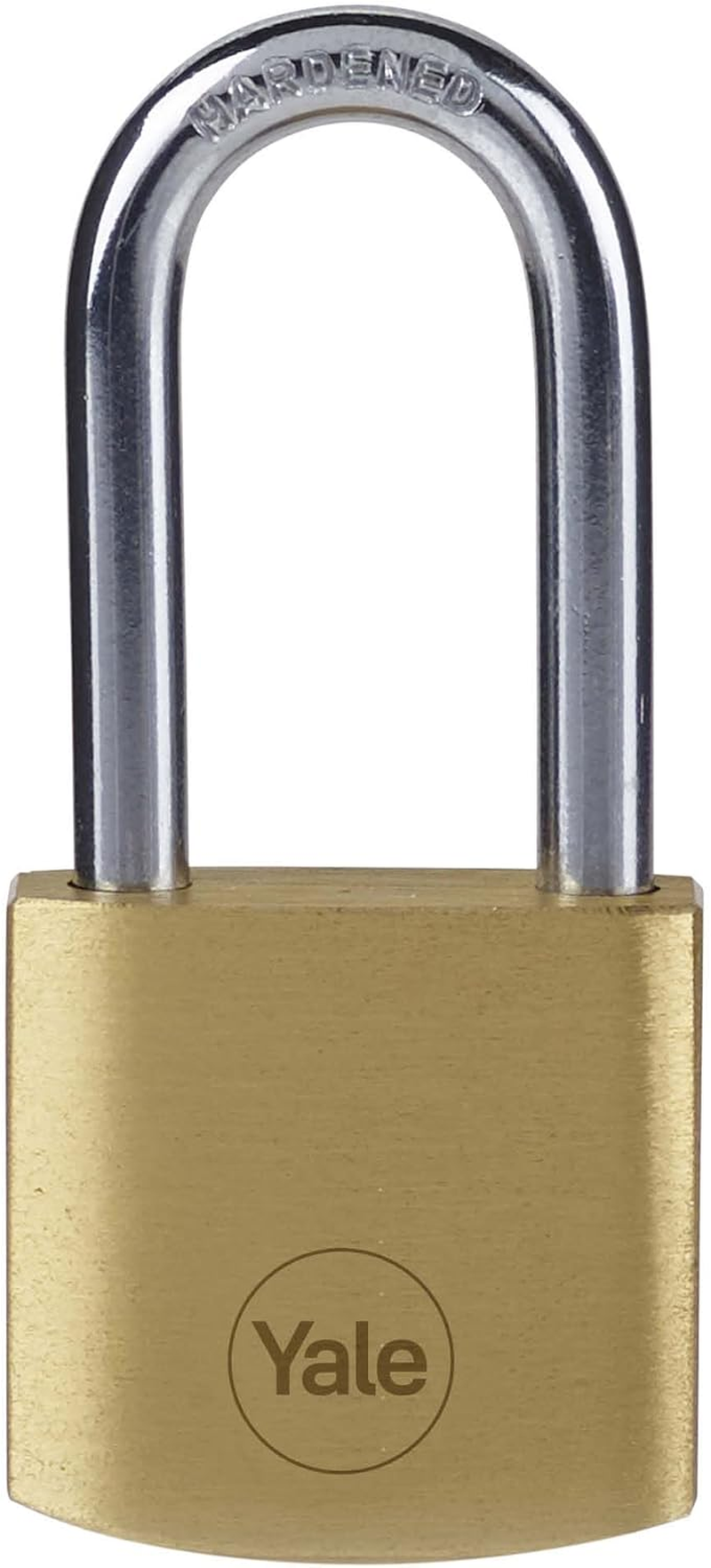 Yale - Y110B/20/122/1 Standard Security 20Mm Brass Padlock - Long Shackle - Steel Shackle - 3 Keys image number 5