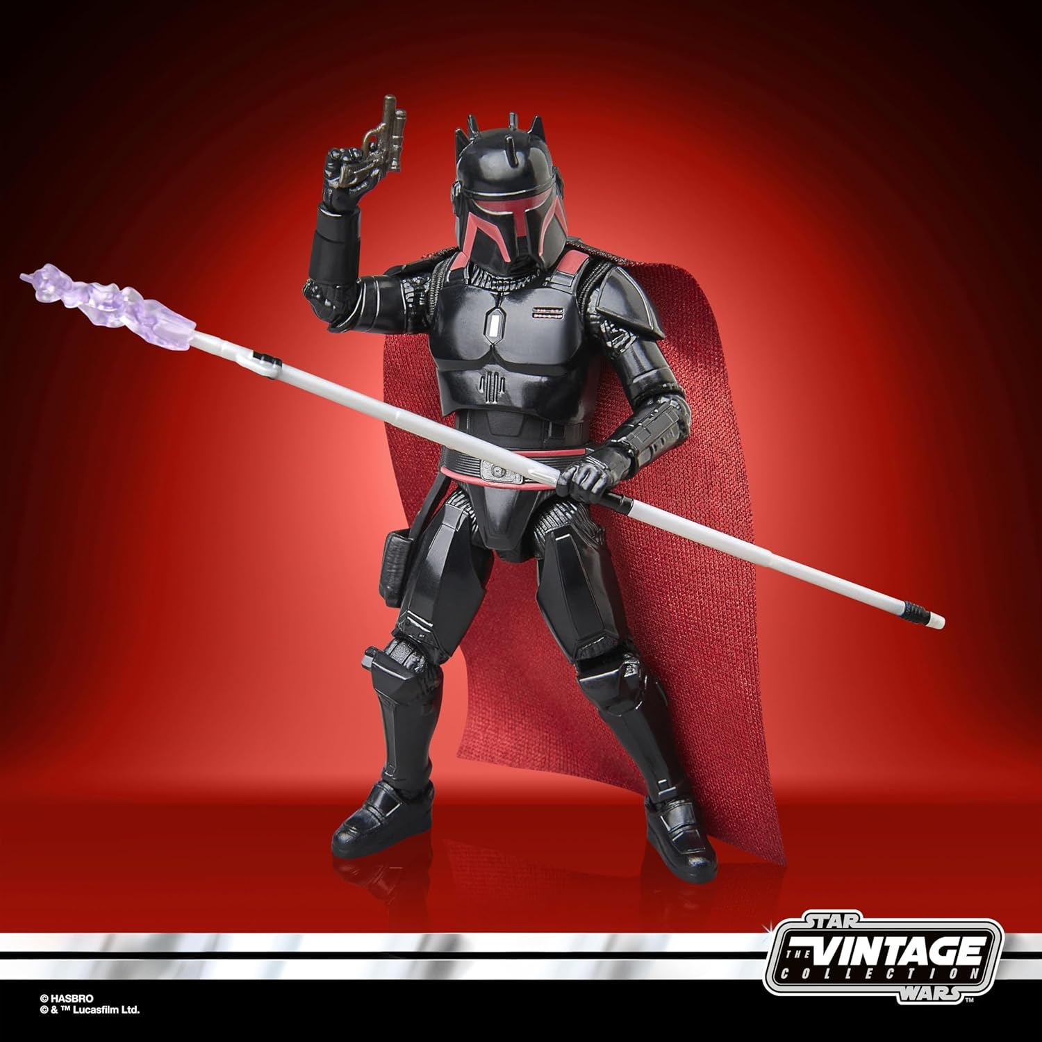 Star Wars the Vintage Collection Moff Gideon (Dark Trooper Armor), Star Wars: the Mandalorian Premium 3.75 Inch Collectible Action Figure image number 4