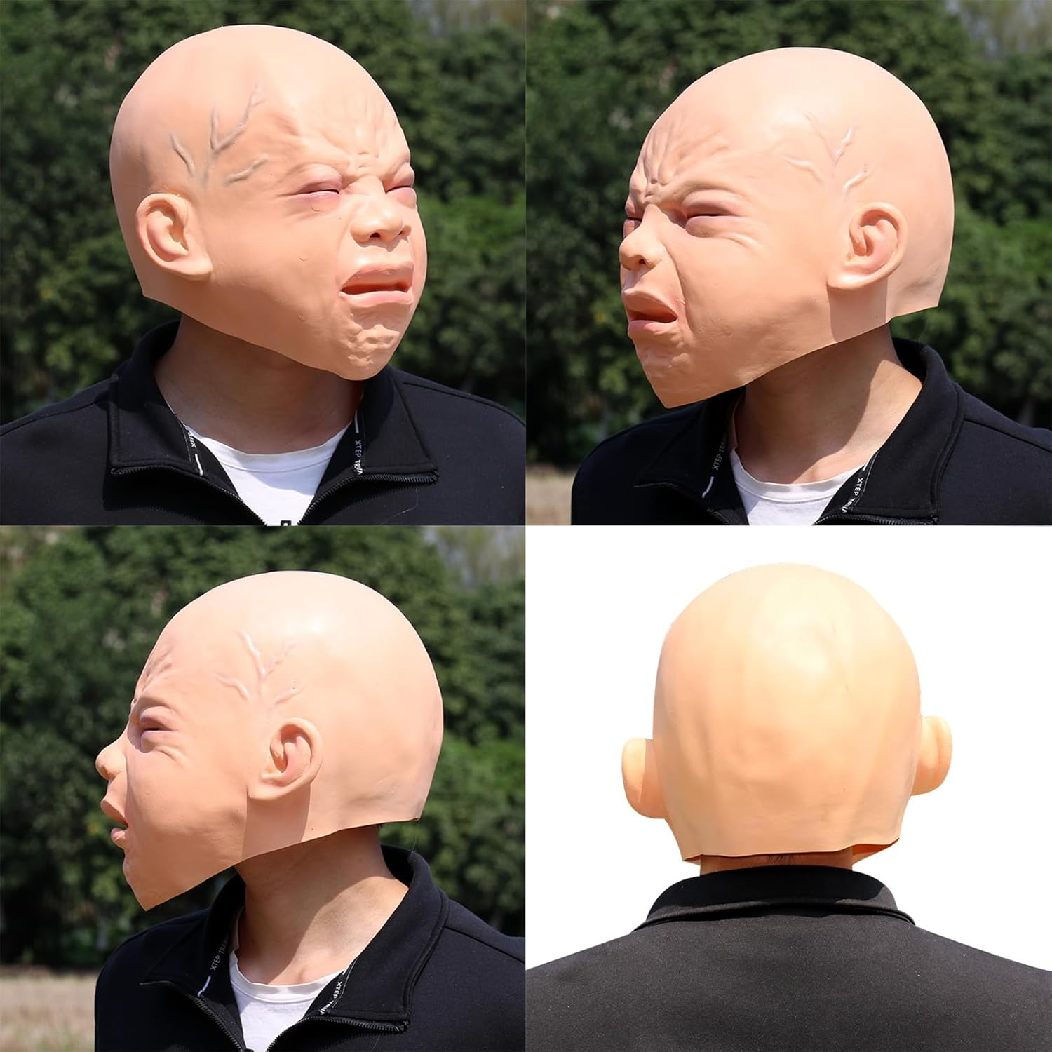 Auto-Plaza Costume Thick Full Head for Adults Latex Mask Halloween Party Cosplay image number 6