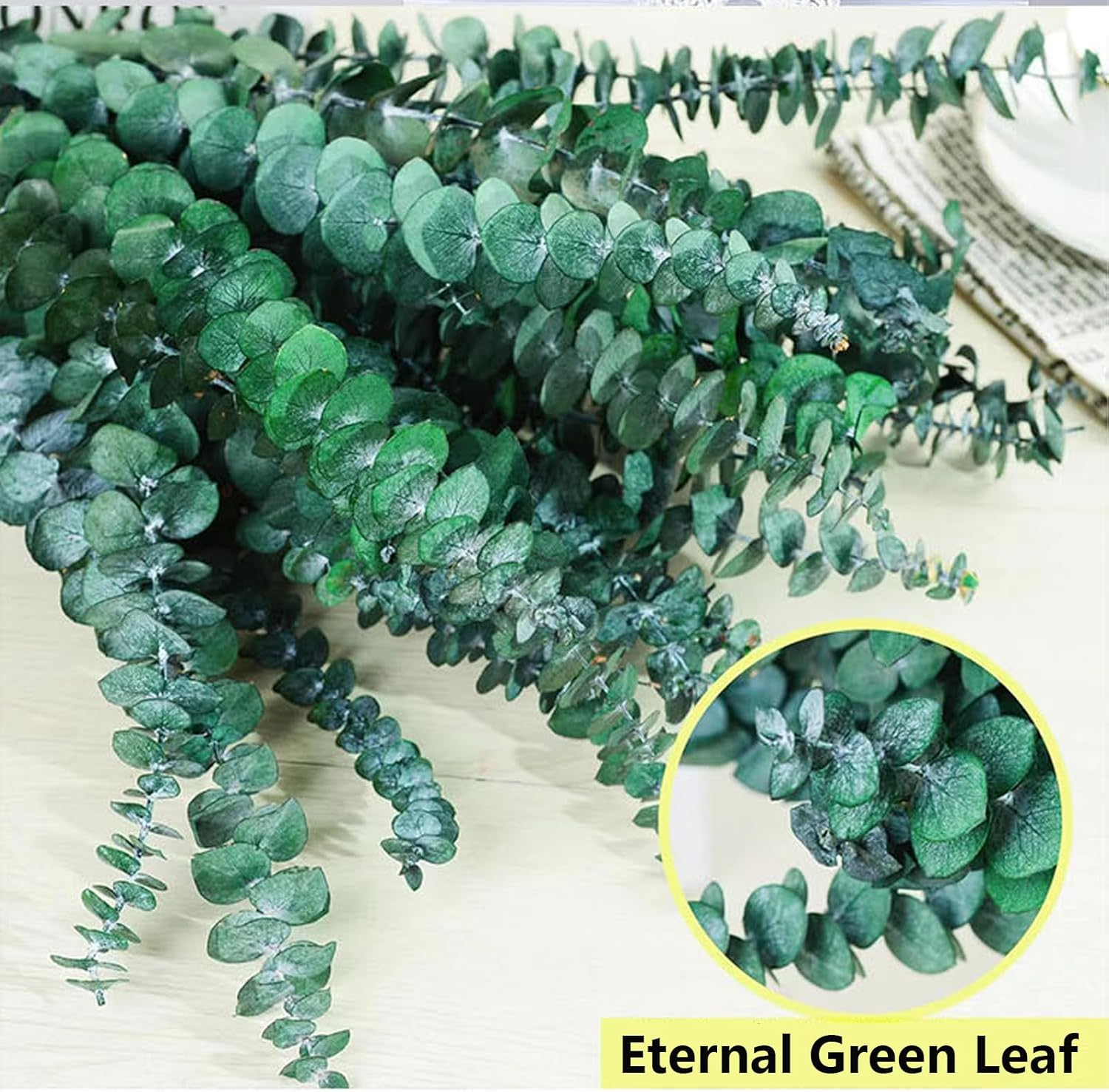 Dry Storage Large Packaging Eucalyptus Leaves - 30 PCS 16" True Leaf Branches - Dried for Shower Hanging, Flower Arrangement, Home Decor image number 4
