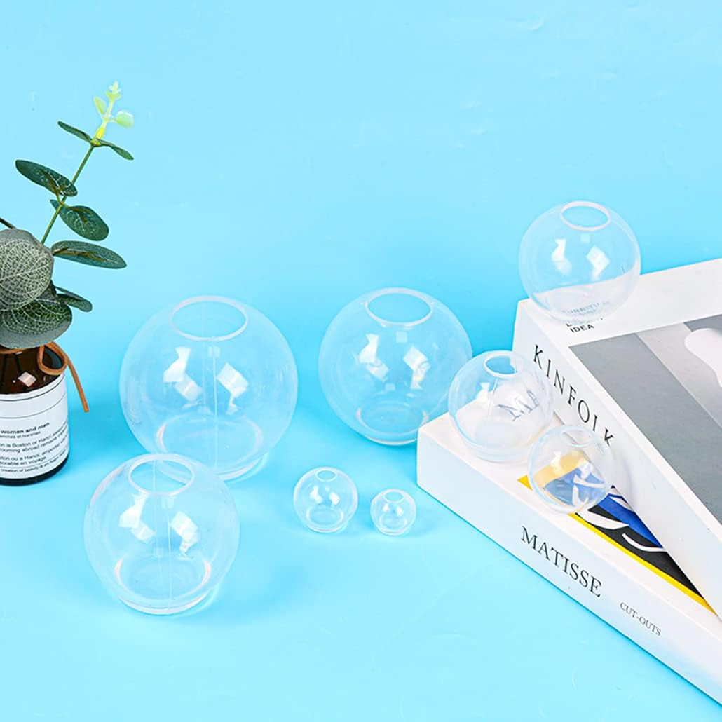 Isuperb 5Pcs Resin Ball Set Silicone Model round Resin Casting Model Sphere Model for Resin Epoxy 3D Crystal Resin Kits DIY Jewelry Craft, Resin Crafts, Handmade Crystal Pendants image number 1