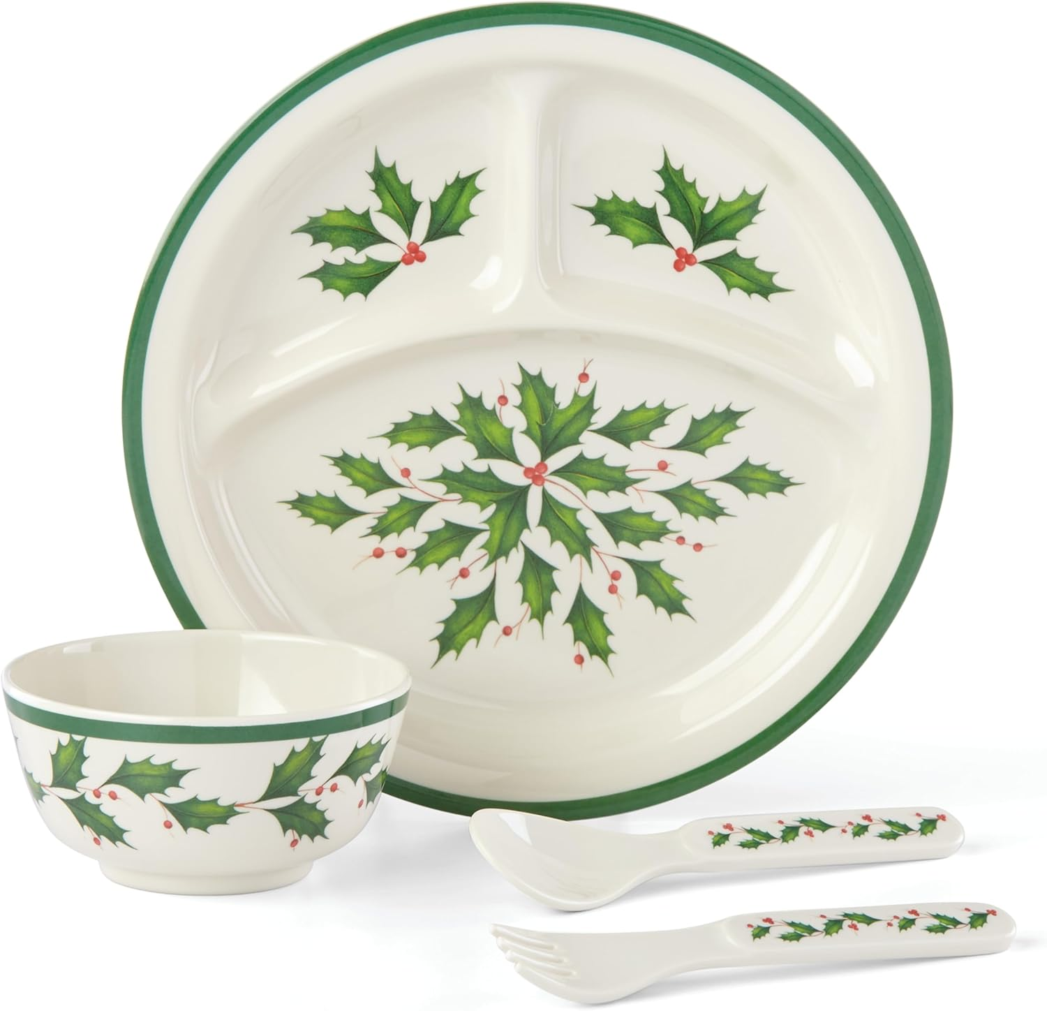 Lenox 863668 Holiday 4-Piece Melamine Accent Plate Set, 12 Cubic Inches image number 4