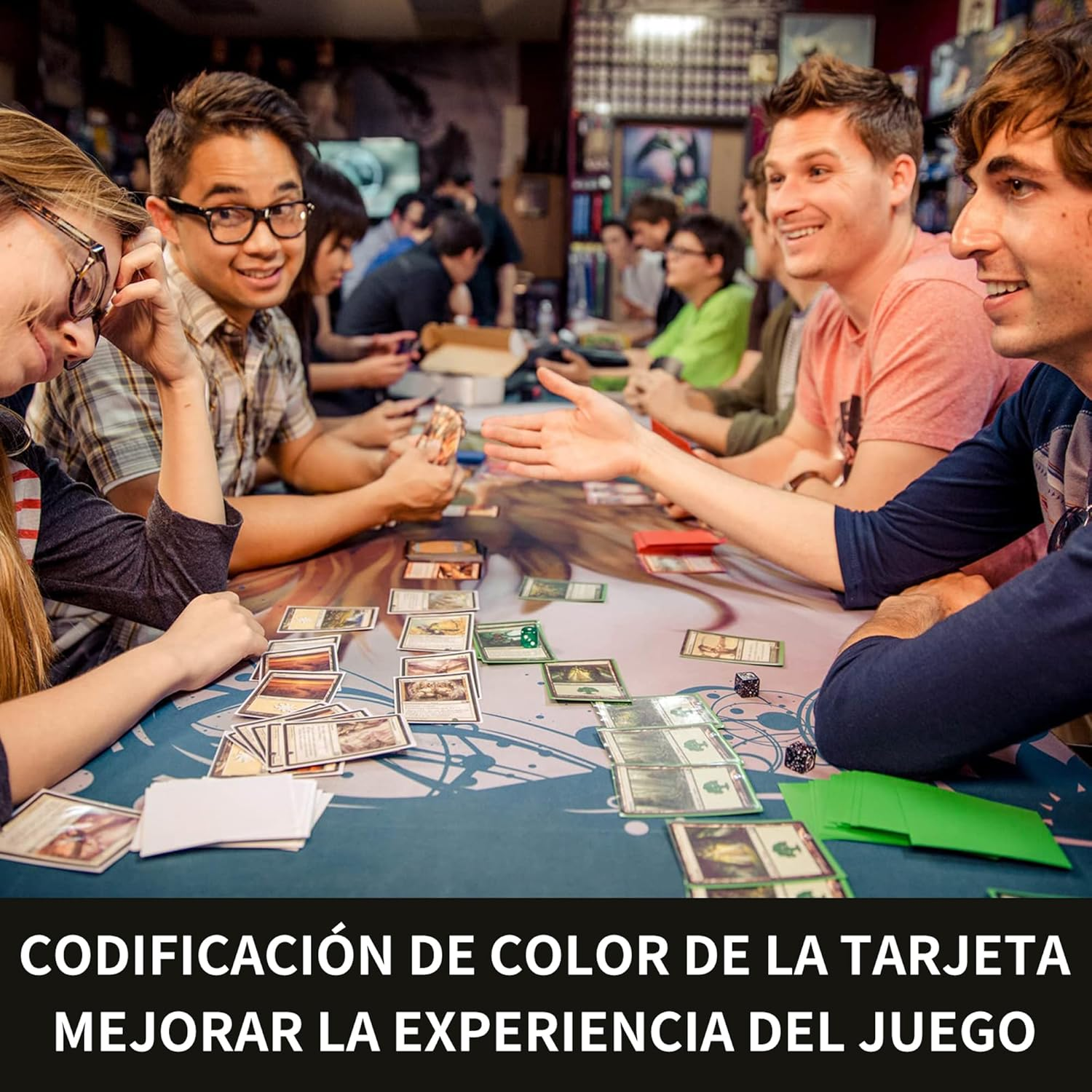 Black MTG Card Sleeves 200 Pack, Standard Card Sleeves Sturdy MTG Matte Back Finish, Perfect Shuffling - Protect All Your Trading Collectible Cards, Never Tear 66X91Mm image number 2