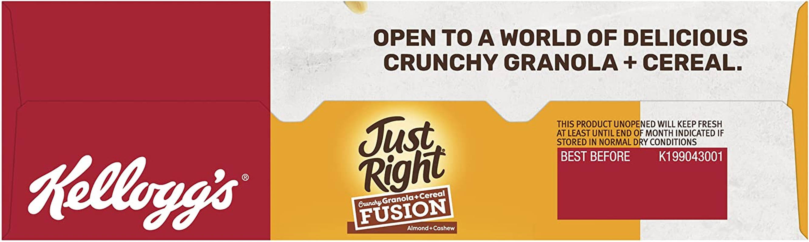 Kellogg'S Just Right Crunchy Granola Cereal Fusion, Almond and Cashew, 400G image number 5