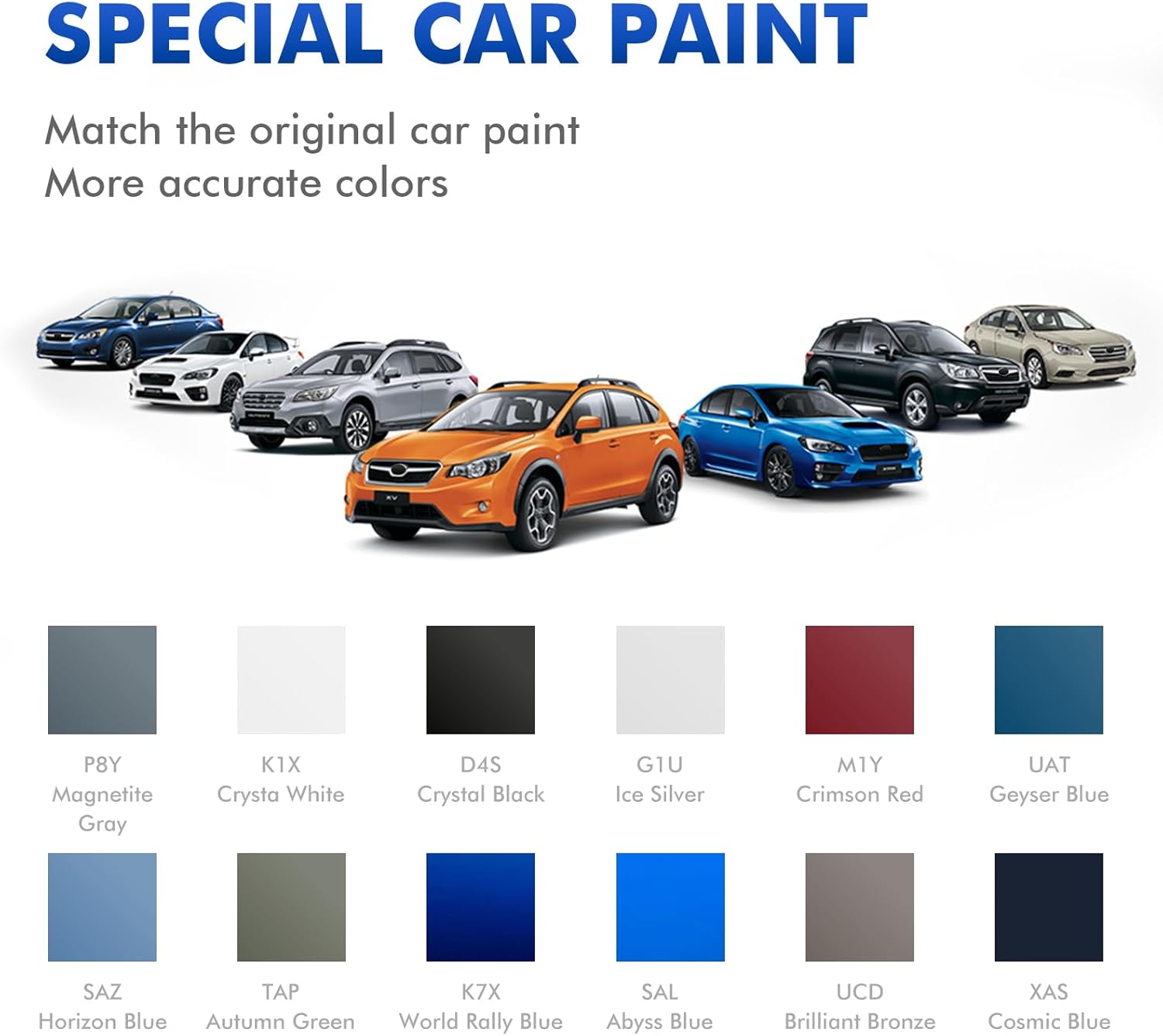 SAZ Horizon Blue Touch up Paint for Subaru, DIY Car Paint Scratch Repair Kit, Automotive Paint, Quick & Easy Fix Scratch Repair for Crosstrek/Forester image number 1