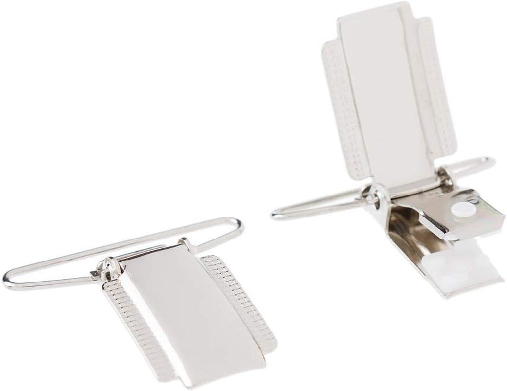 Mens Trouser Braces Plain 35Mm Strong Clips Standard - 4XL Extra Long Size, Wine / Burgundy, XL - 48 Inches Long image number 2