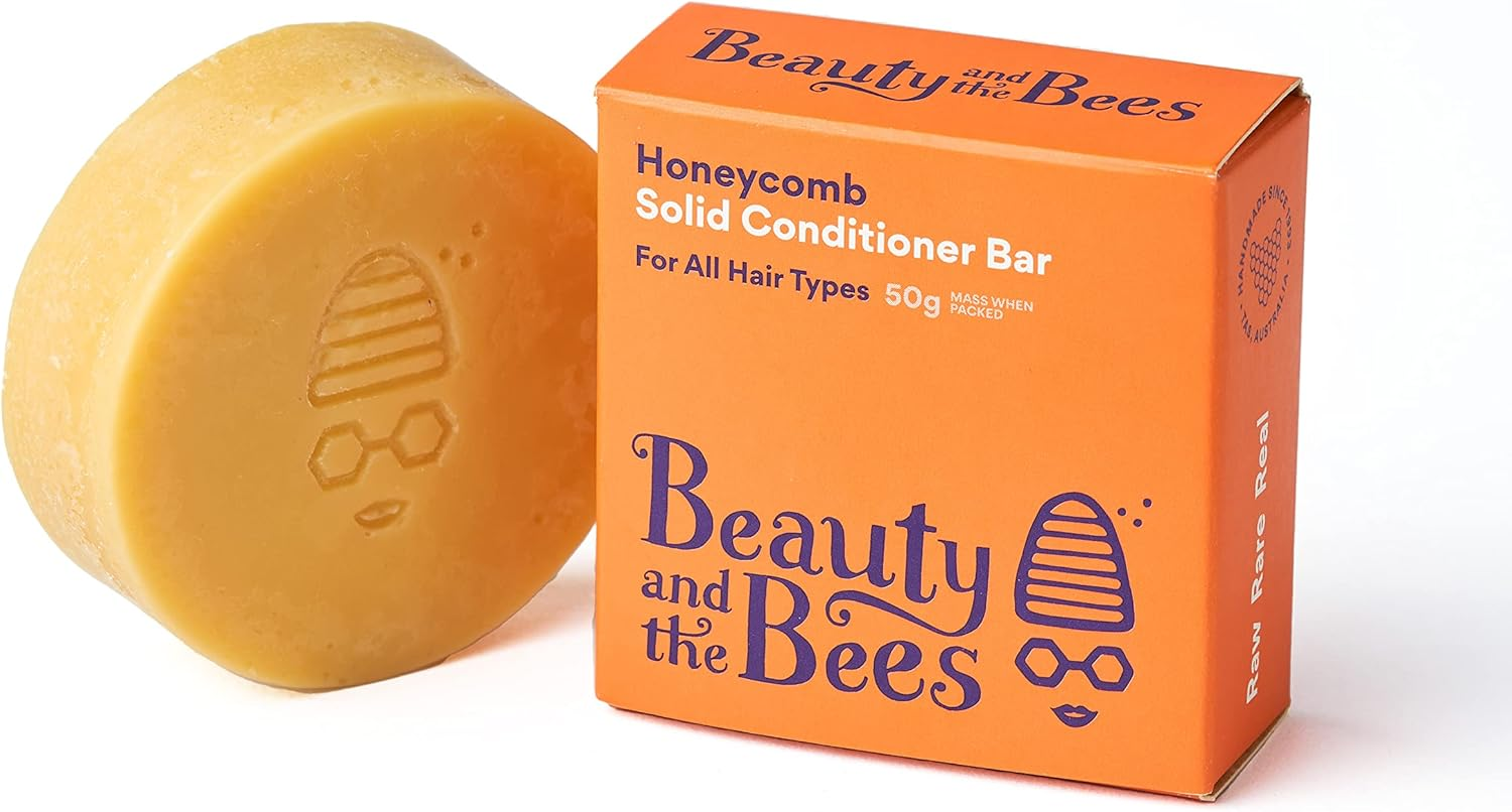 Beauty and the Bees Honeycomb Conditioner Bar for All Hair Types - All Natural Ingredients - Tasmania Australia, 1.7 Oz image number 2