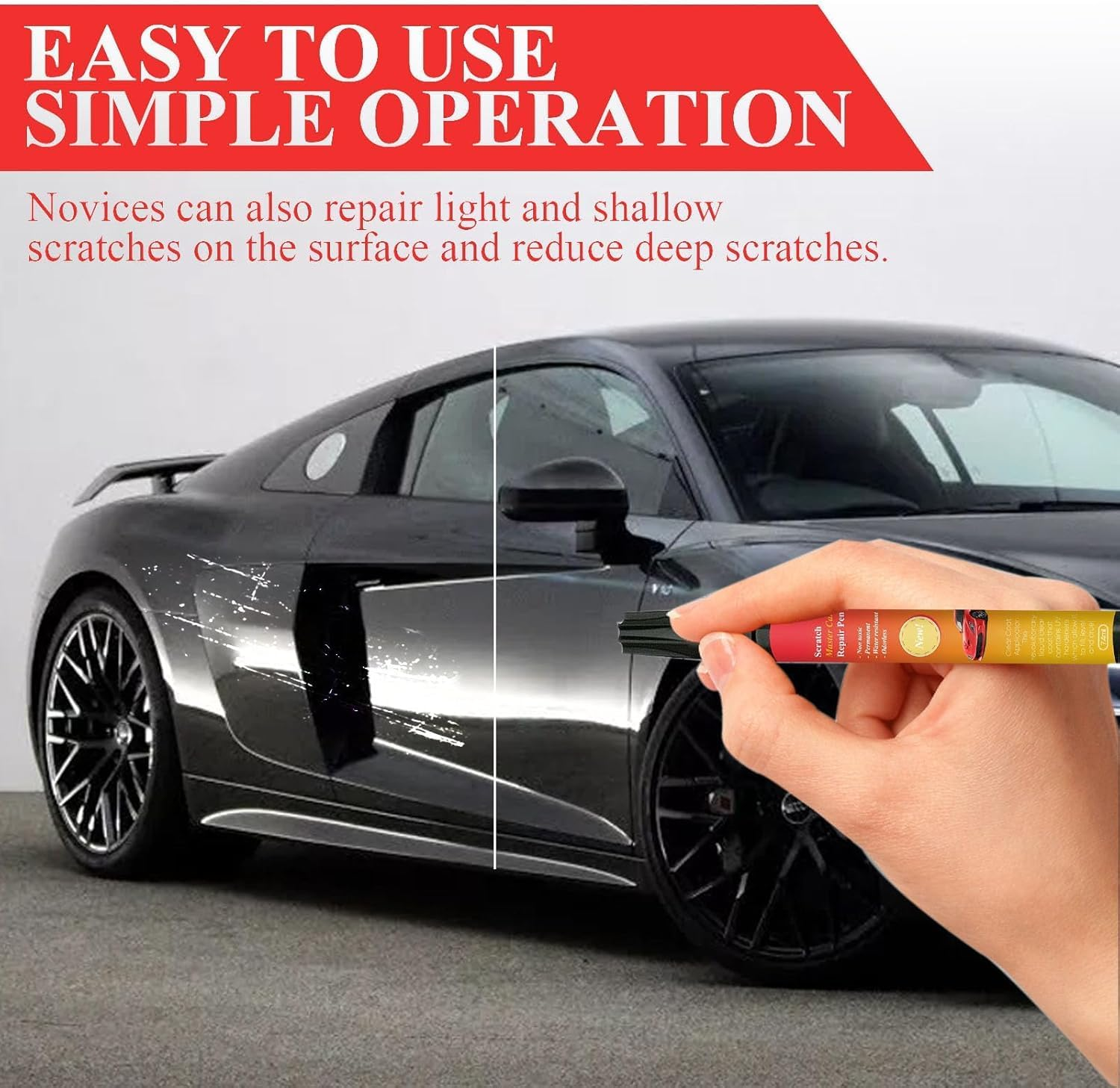 3Pcs All Cars Magic Pen for Car Scratches,Car Paint Scratch Remover Pen,Weatherproof Touch up Paint Pen,Quick and Easy Fix Auto Paint Chip Repair image number 1