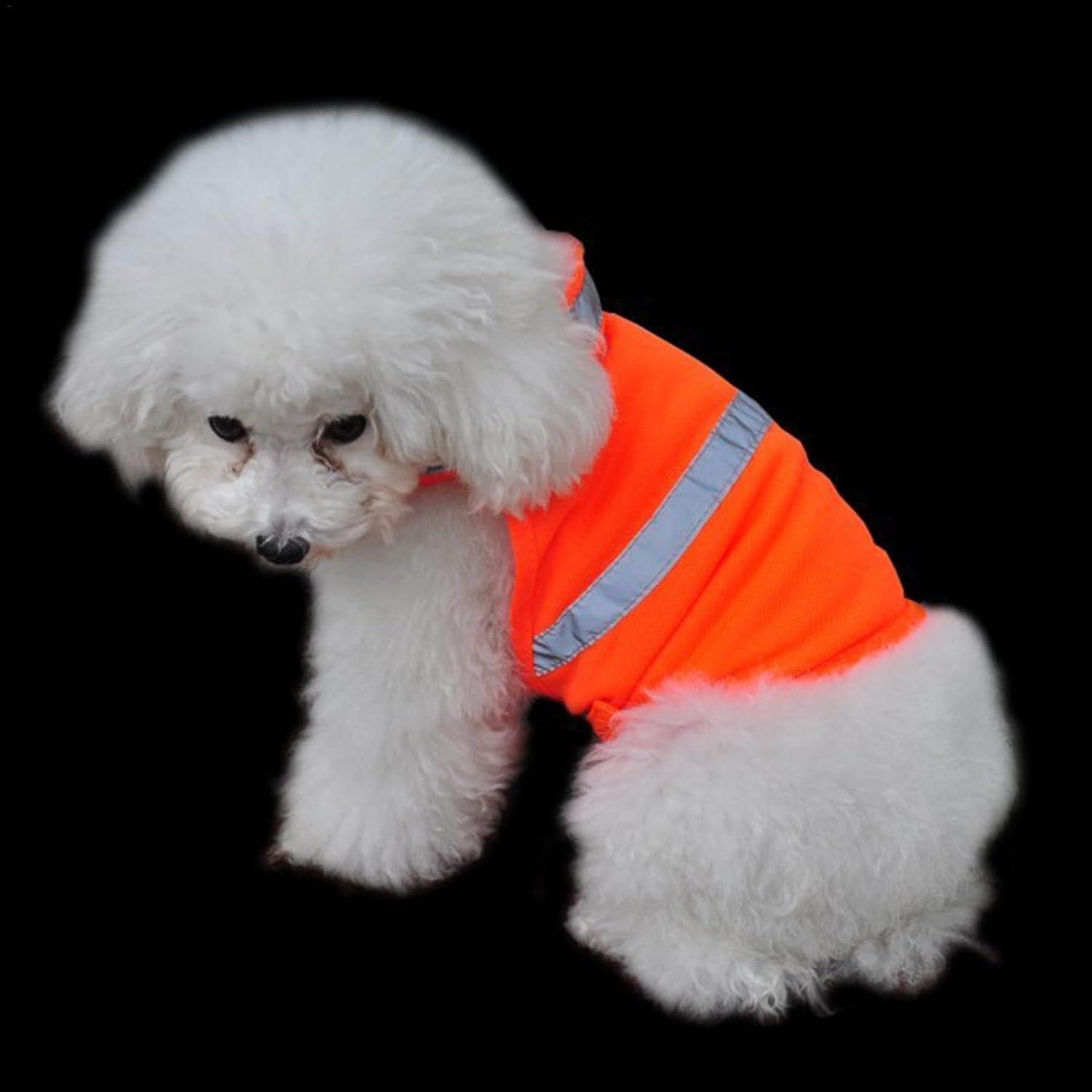 Wear-Resistant Fadeless Dog Hi Vis Vest - Reflective Fluorescent Safety Vest for Dogs | Breathable Adjustable Dog Visibility Vest for Walking | Lightweight Hunting Vest for Training and Pet Supplies image number 1