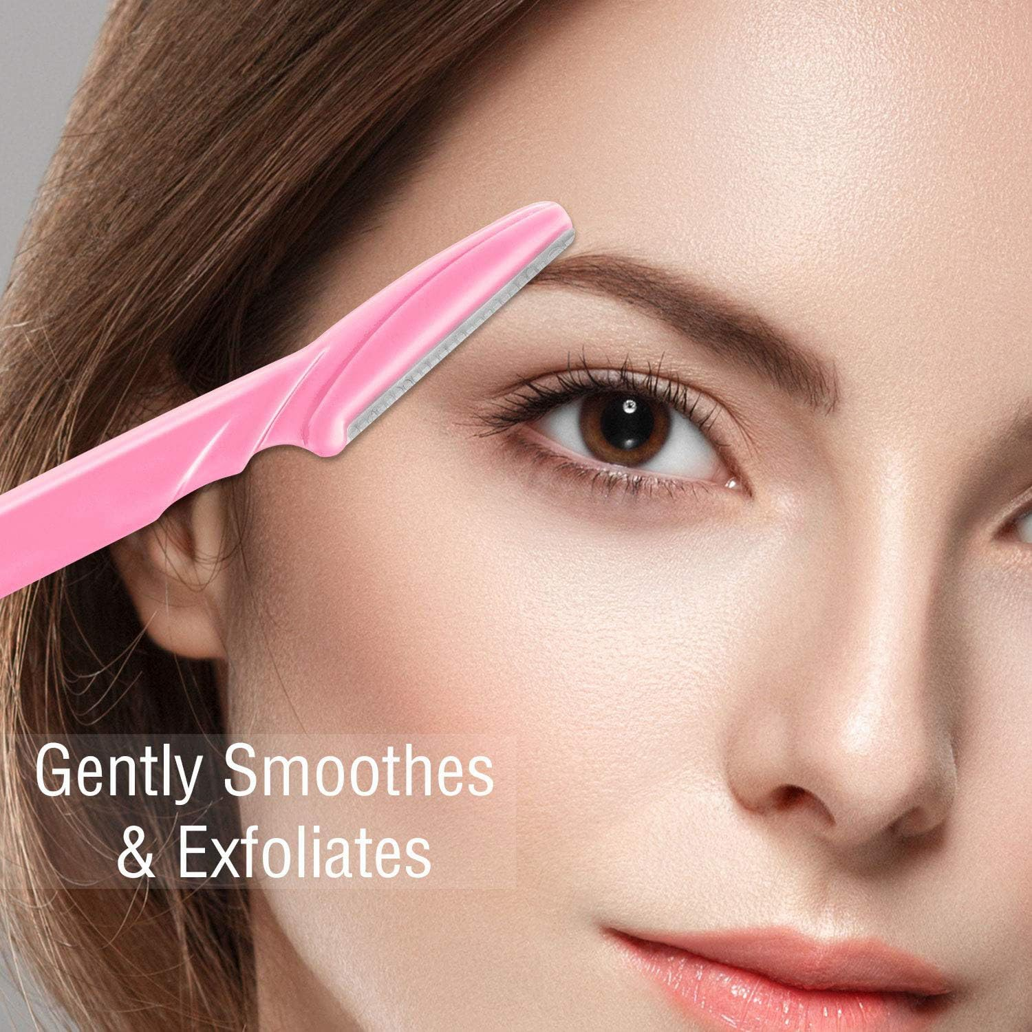 15Pcs Eyebrow Razor, Face Razors for Women and Men, Facial and Eyebrow Hair Trimmer and Shaver with Precision Cover, Safe and Easy to Use image number 6