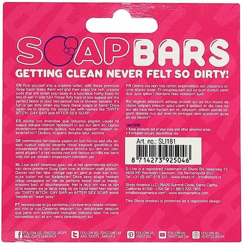 S-LINE Soap Bar - Gay Bar - Pink Novelty Soap image number 4