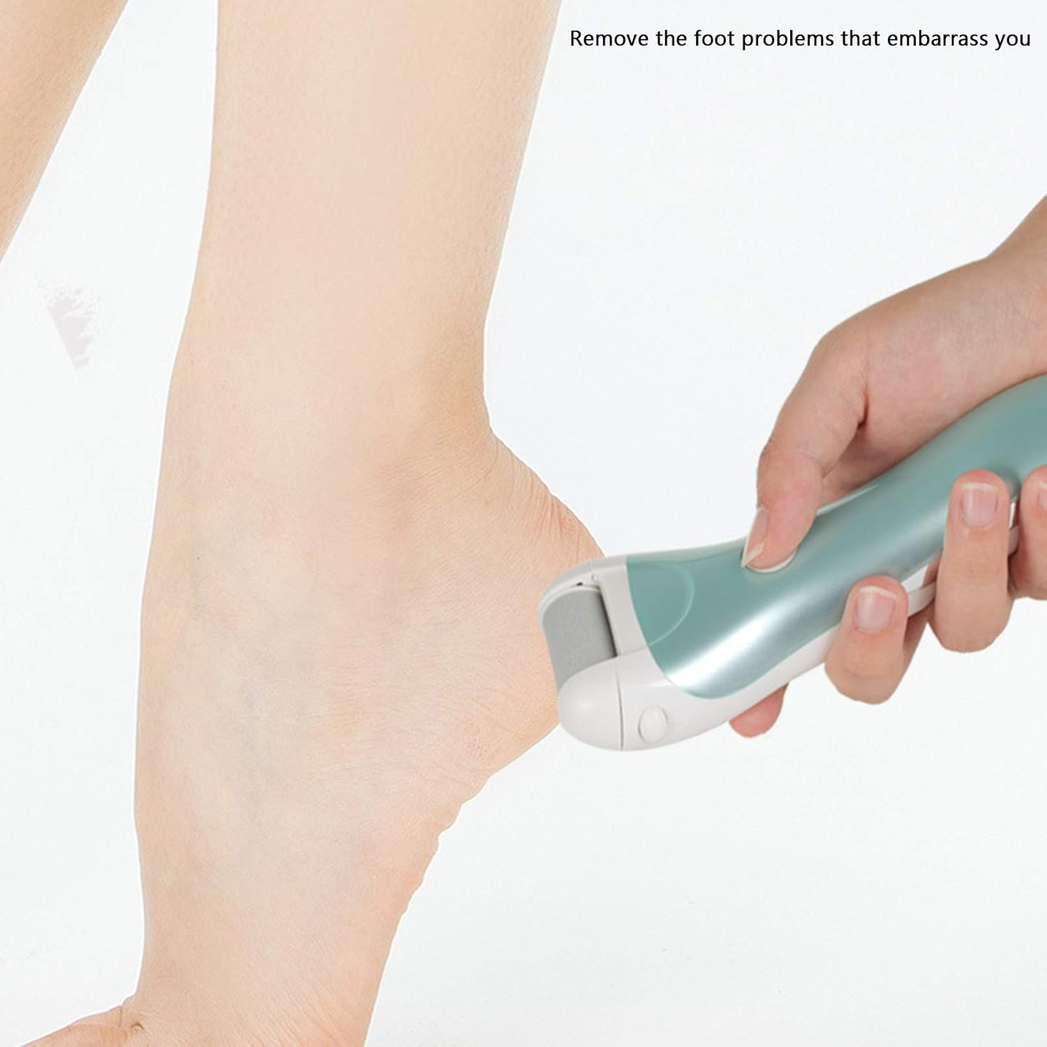 Electric Foot Grinder Callus Remover USB Rechargeable Foot Care Tool with 3 Roller Heads image number 3