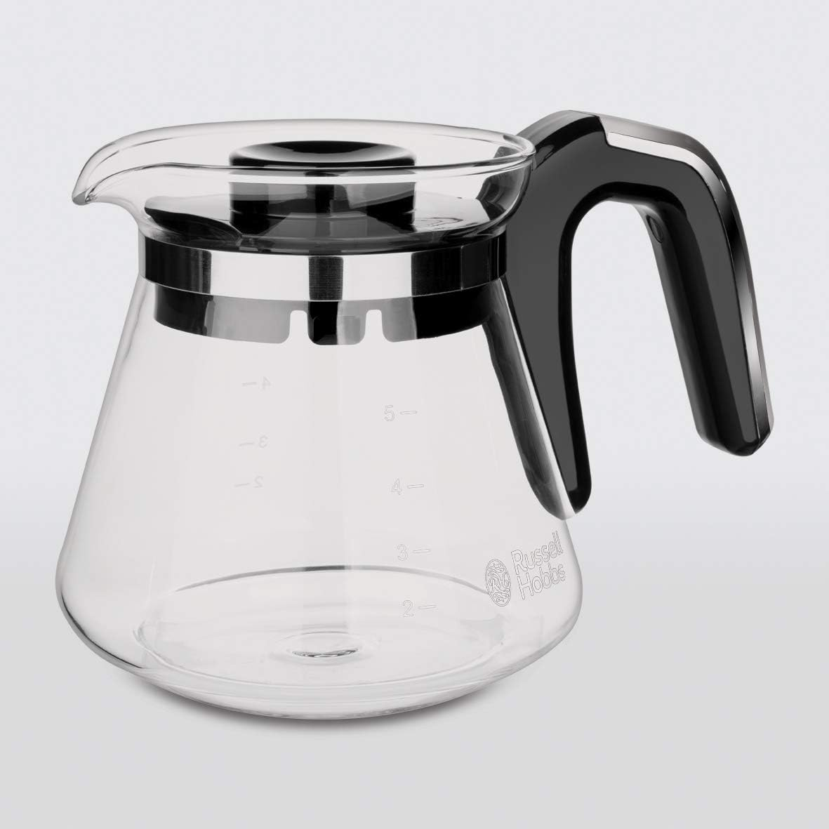 Russell Hobbs Mini Coffee Machine [Shower Head for Optimal Extraction and Aroma] Compact (Max 5 Cups, 0.6 L Glass Jug, Including Permanent Filter, Warming Plate), Compact Filter Coffee Machine, Small image number 5