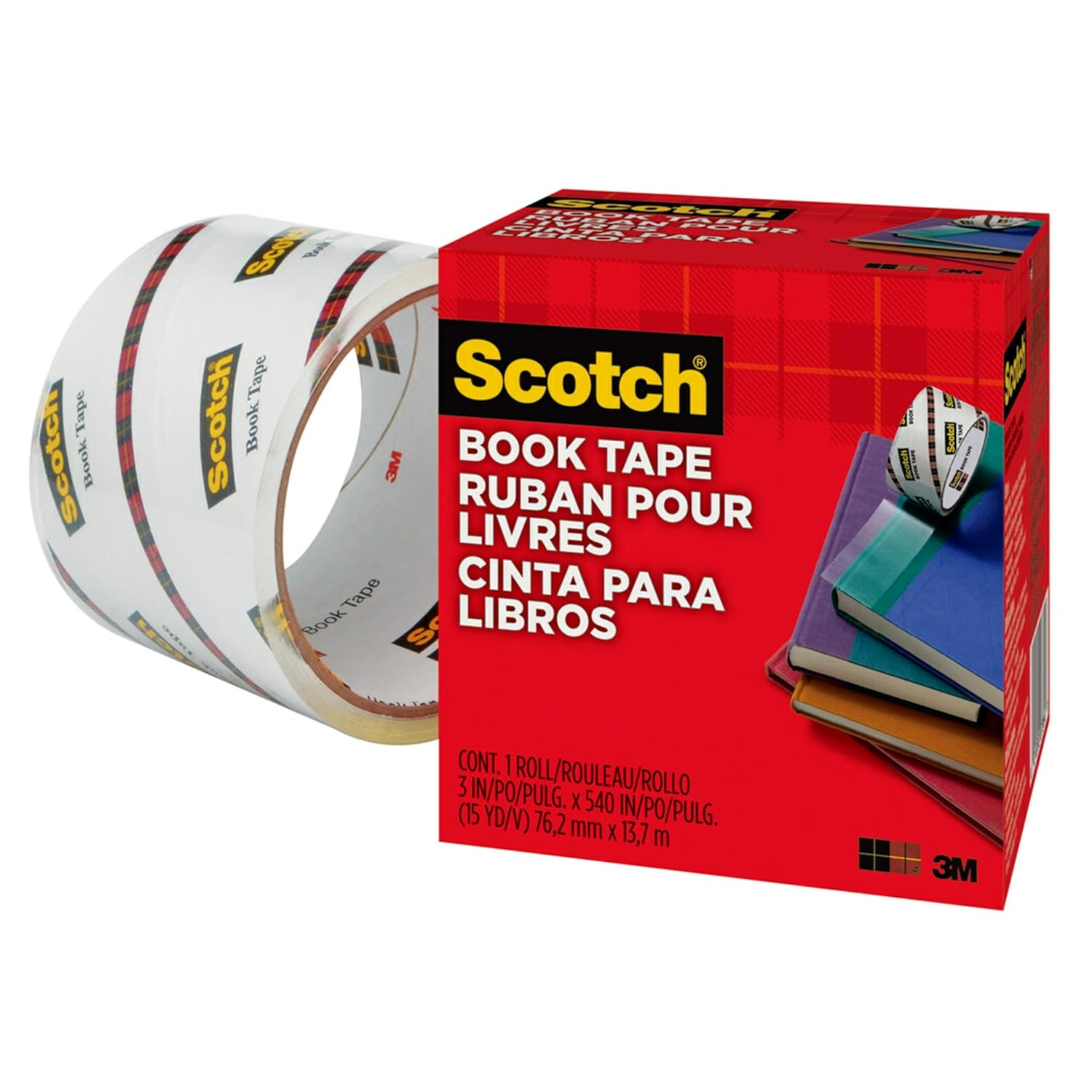 Scotch&reg; Book Tape 845, 76.2Mm X 13.7M - FF084574 image number 5