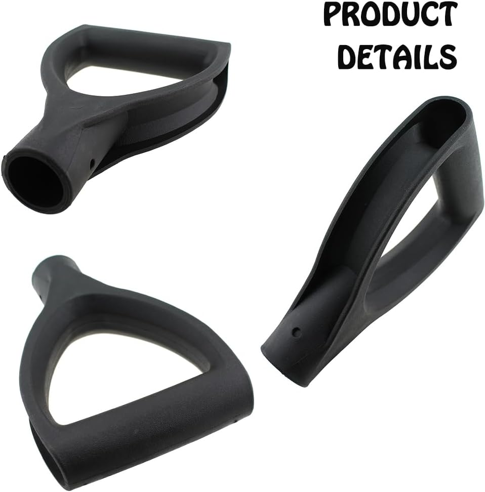 1 Pcs D-Shape Shovel Handle - 28Mm inside Diameter Thickened Plastic Black D Grip Handle for Household and Agricultural Tools - Replacement Grip for Digging and Raking Shovels image number 4