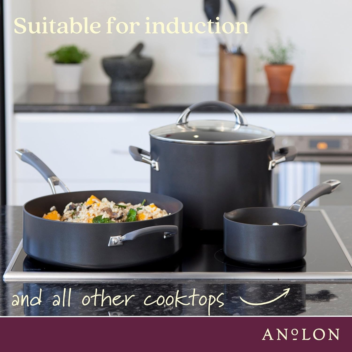 Anolon Endurance+ Nonstick Induction 6 Piece Cookware Set image number 6