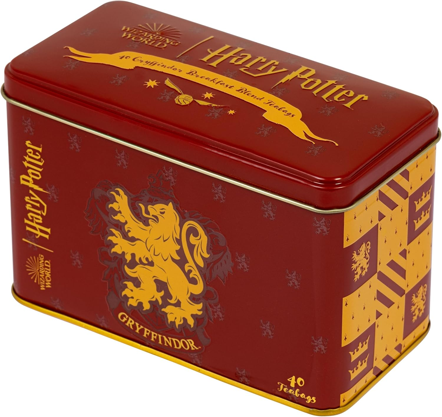 New English Teas Harry Potter Gryffindor Crest Tea Tin with 40 English Breakfast Teabags image number 5
