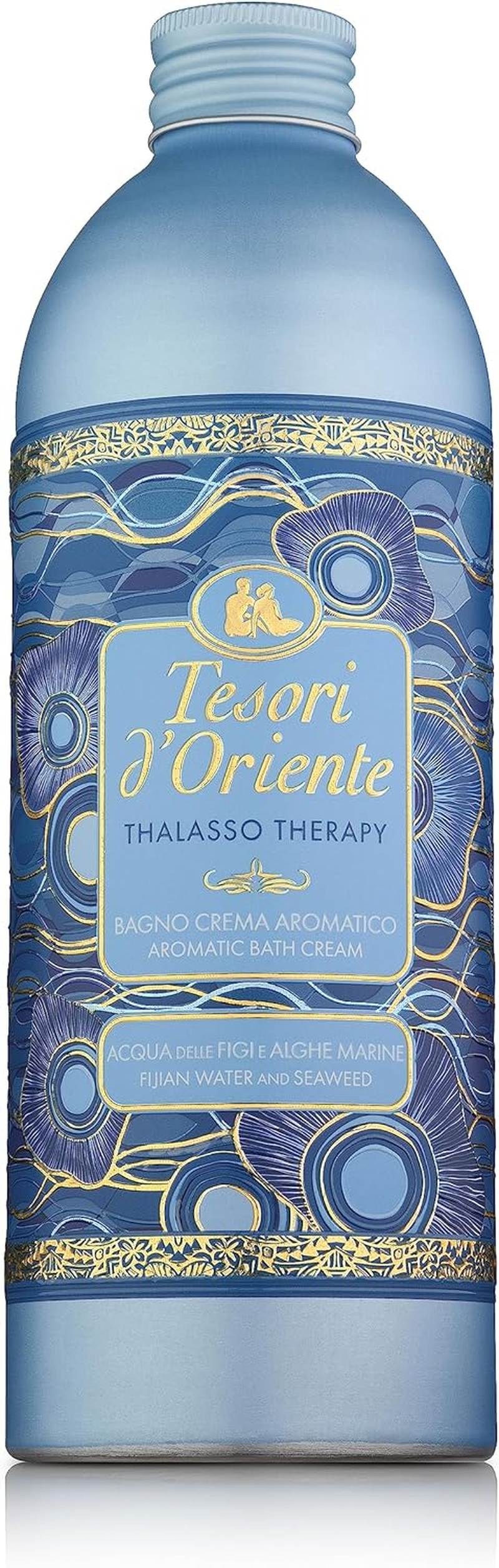 Tesori D'Oriente - Thalasso Therapy Cream Bath with Extract of Fiji Islands Water and Seaweeds, Cleanses the Skin and Provides Freshness and Moisturization, 500 Ml image number 4