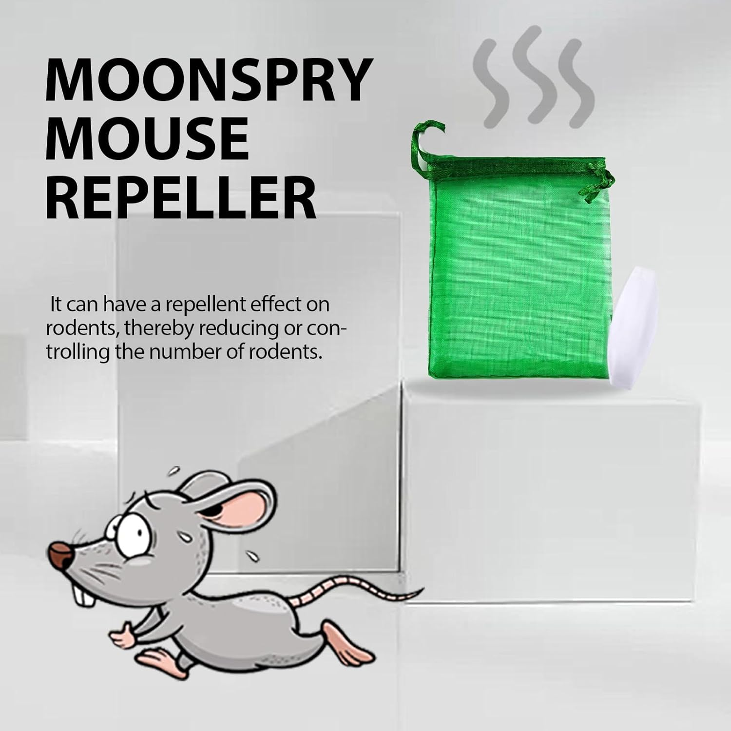 Peppermint Rodent Repellent,Dog and Cat Safe Mouse Repeller, Pest Control for Mice and Rats- Indoor and Outdoor Use - Long-Lasting Protection image number 4