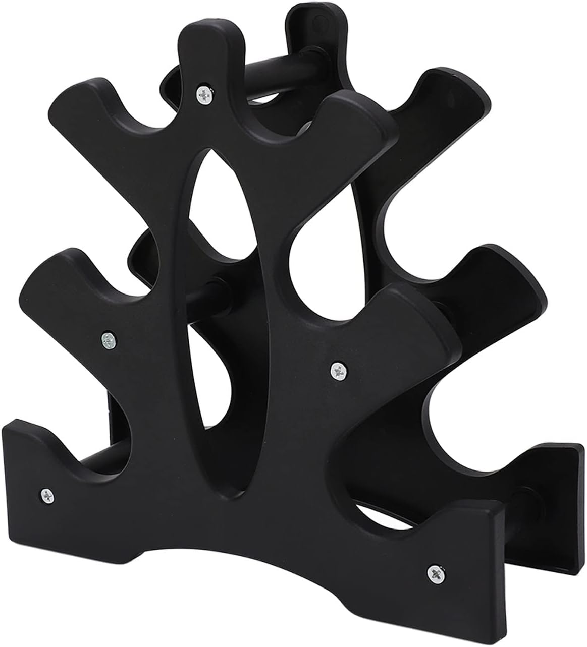 Dumbbell Rack, 3 Tier Compact Dumbbell Rack Stand, Tripod Dumbbell Storage Rack, Weight Rack, Weight Stand Holder for Home Gym, 20Kg Weight Capacity, Easy Assembly image number 2