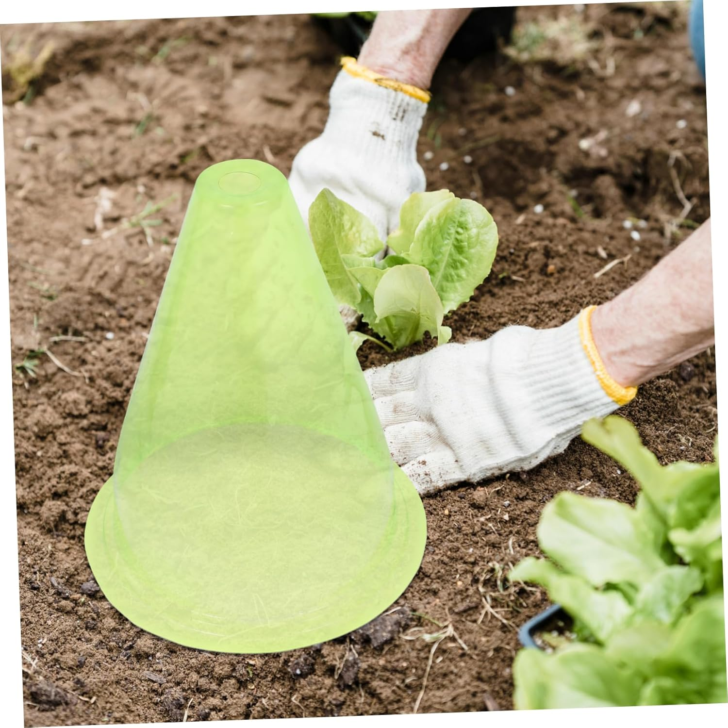 MOBUTOFU 12Pcs Garden Supplies Plant Covers Reusable Plant Domes Frost for Winter image number 4