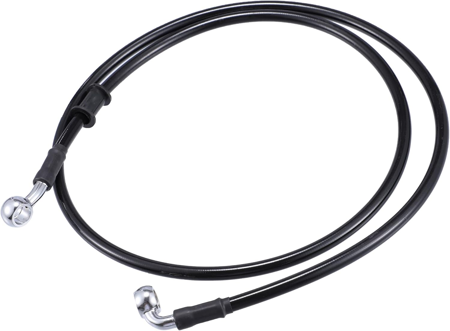 X AUTOHAUX 120Cm AN3 M10 Car Hydraulic Brake Line Oil Hose Pipe Fitting 28&deg; 90&deg; Stainless Steel for Car Motorcycle Dirt Racing Bike Green