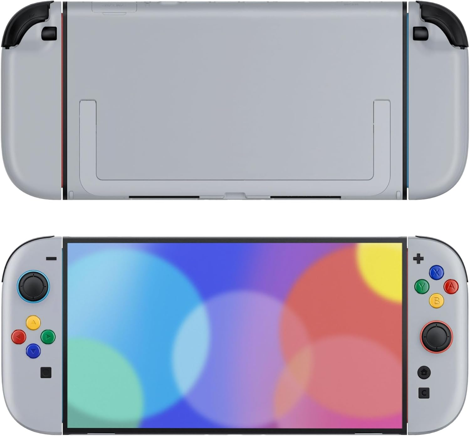 Extremerate DIY Replacement Shell Buttons for Nintendo Switch 2, Custom Console Rear Back Plate + Faceplate with Decorative Strips ABXY Direction Keys for Joycon 2 - Essence Version - Matcha Green