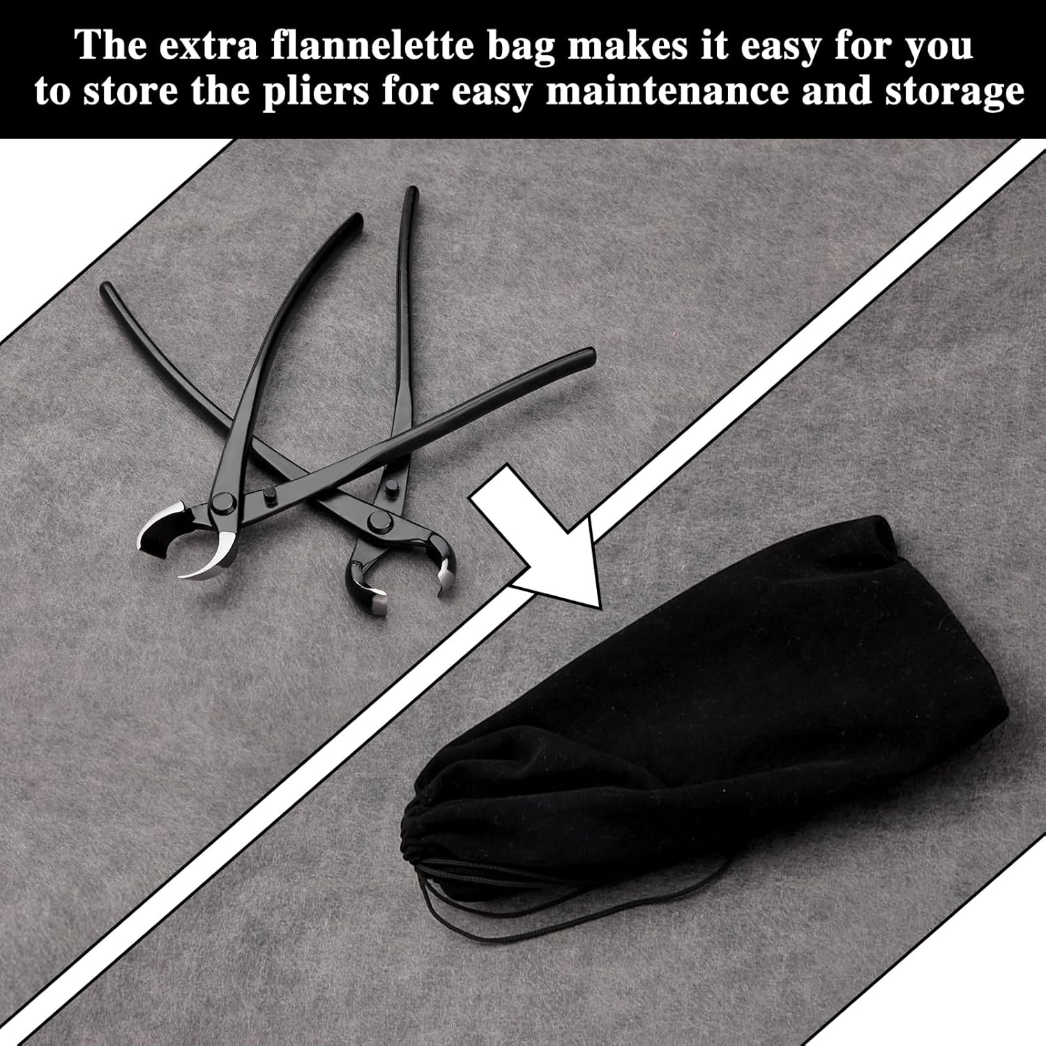 SPEEDWOX Concave Cutters and Spherical Knob Cutters Bonsai Branch Tool Kit Concave Branch Cutter Knob Branch Cutter Bonsai Tools Bonsai Branch Cutter Bonsai Knob Cutter Branch Scissors Bonsai Tool Kit image number 4