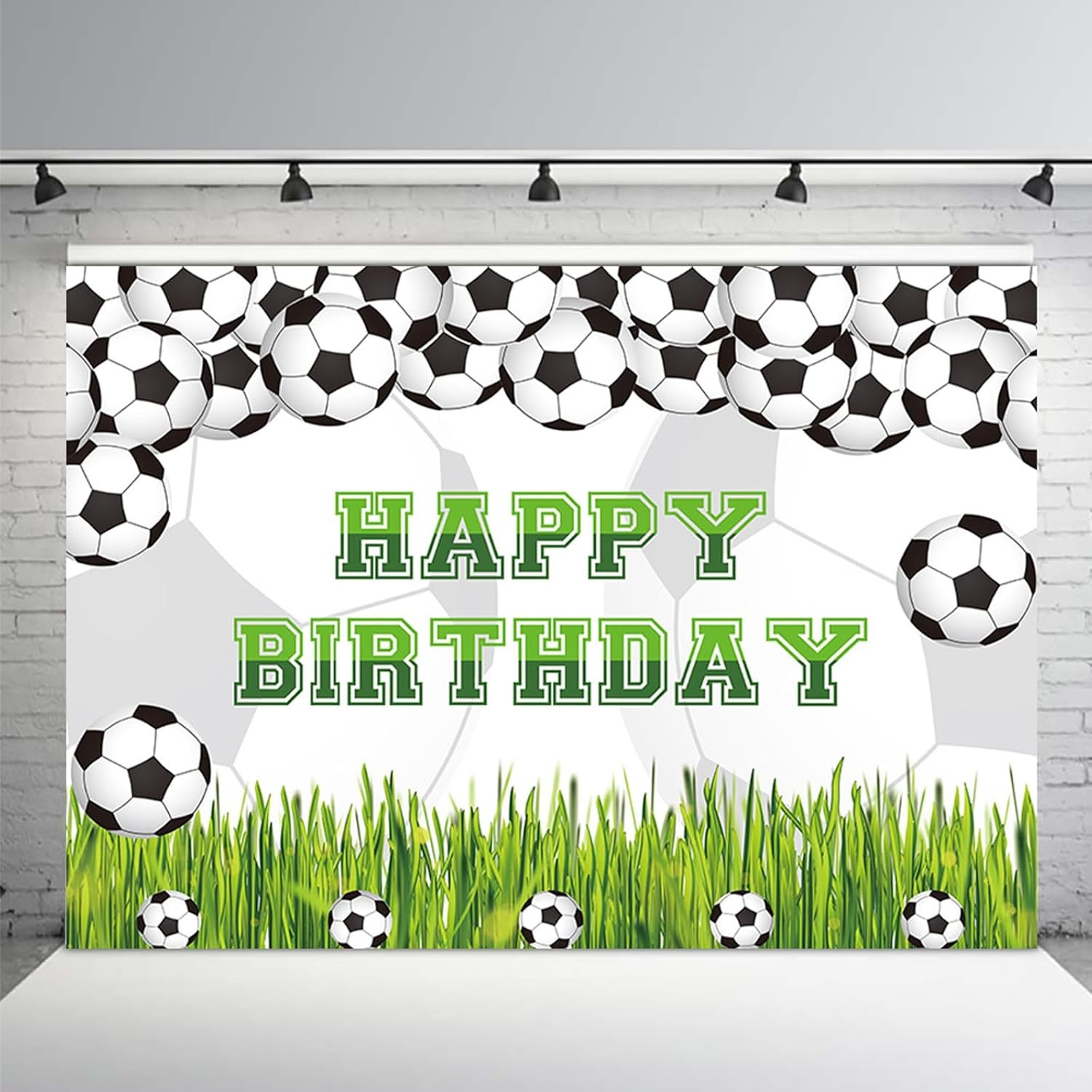 APROPHIC Football Birthday Party Background Football Birthday Banner Football Game Football Theme Boy Photography Background Birthday Party Gifts Photo Booth Props 7 X 5 Feet image number 1