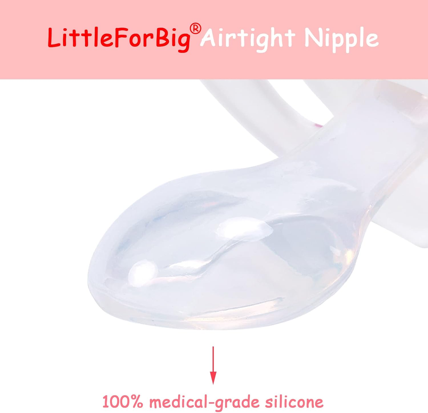 Littleforbig Bigshield Generation-Ii Big Sized Pacifier Cuties Pattern White Bear image number 2