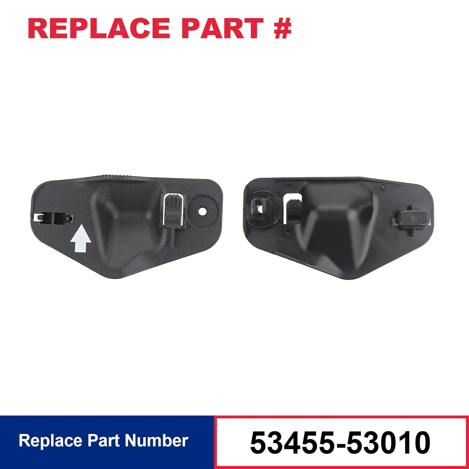Hood Support Rod Clamp Holder Compatible with Lexus IS300 2001-2005 Hood Prop Rod Clip Replace# 53455-53010 image number 2